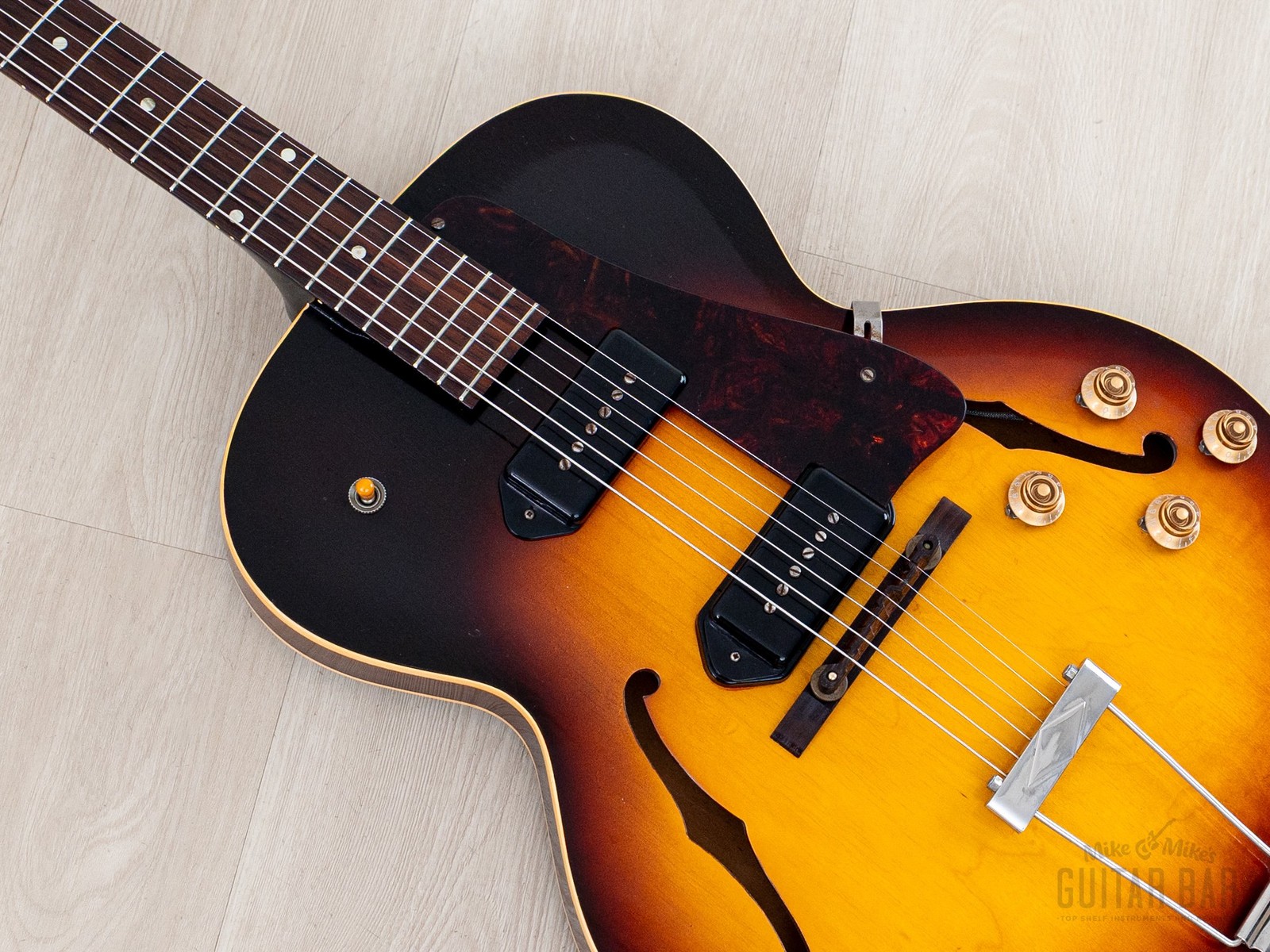 1957 Gibson ES-125 TD Thinline Hollowbody Vintage Guitar Sunburst w/ P-90s, Case