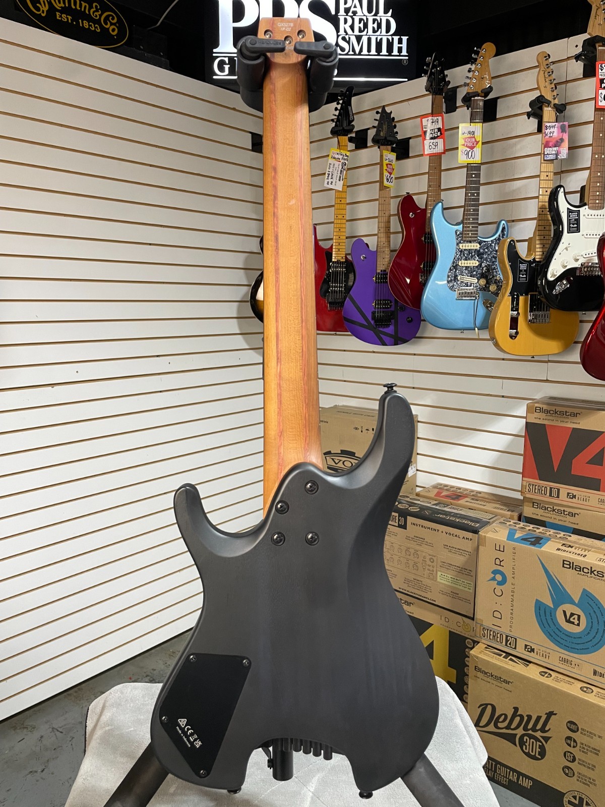 Ibanez QX527PB 7-string Electric Guitar -Weathered Black + Free Plek+Setup #938