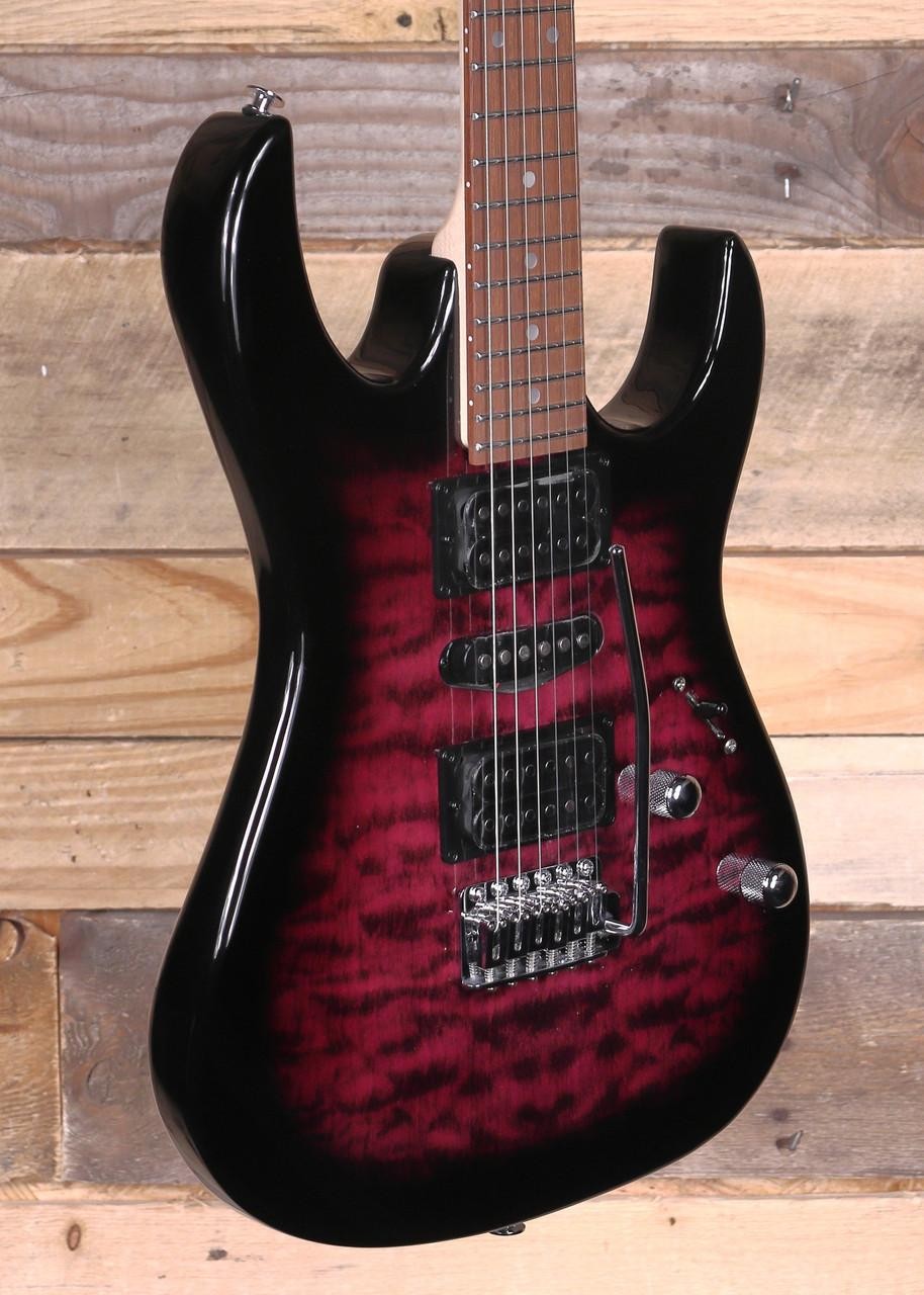 Ibanez GRX70QA Electric Guitar Transparent Violet Sunburst