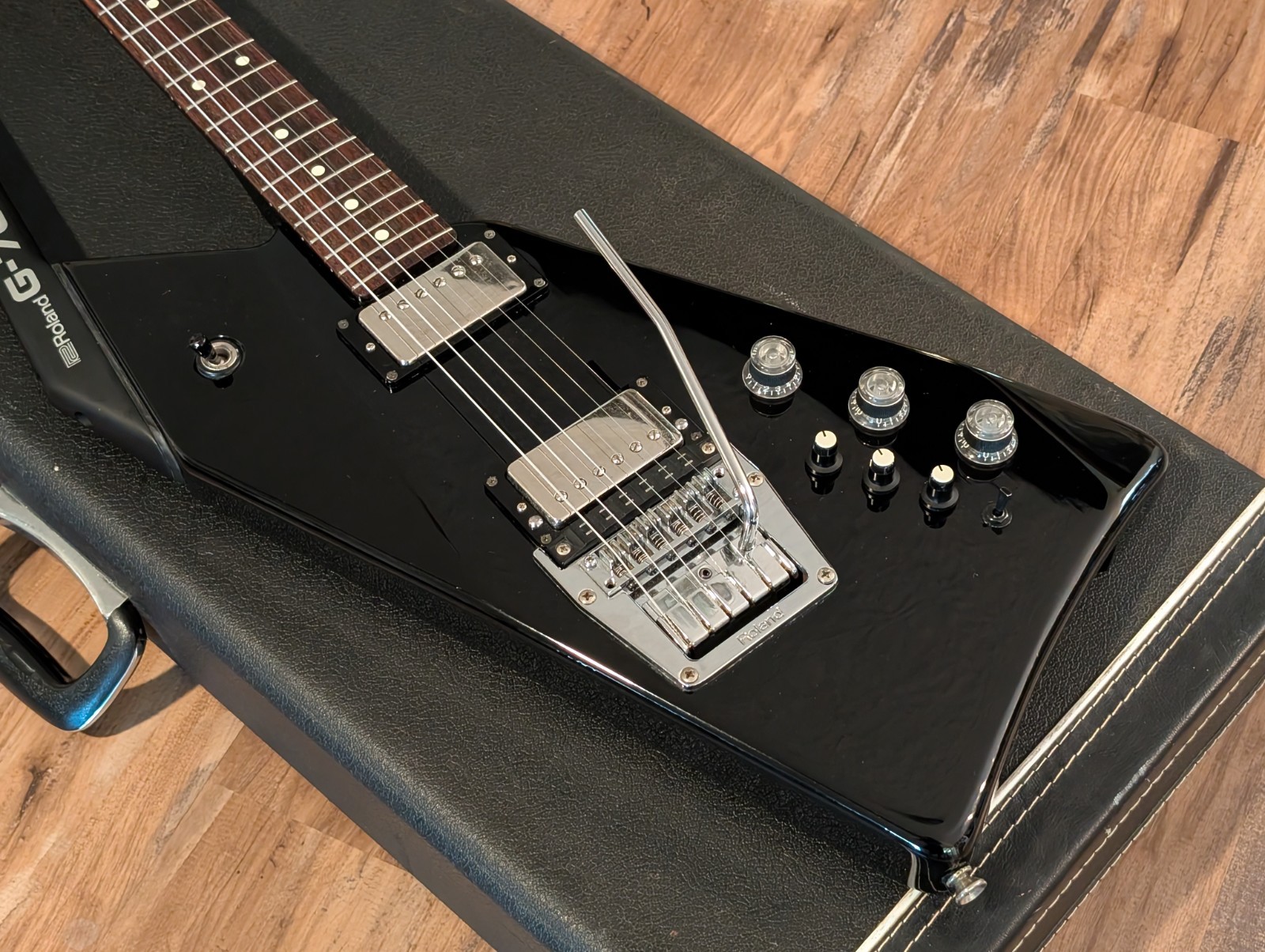 1984 Roland G-707 Electric Guitar Synth Controller Black & Very Clean W/OHSC No