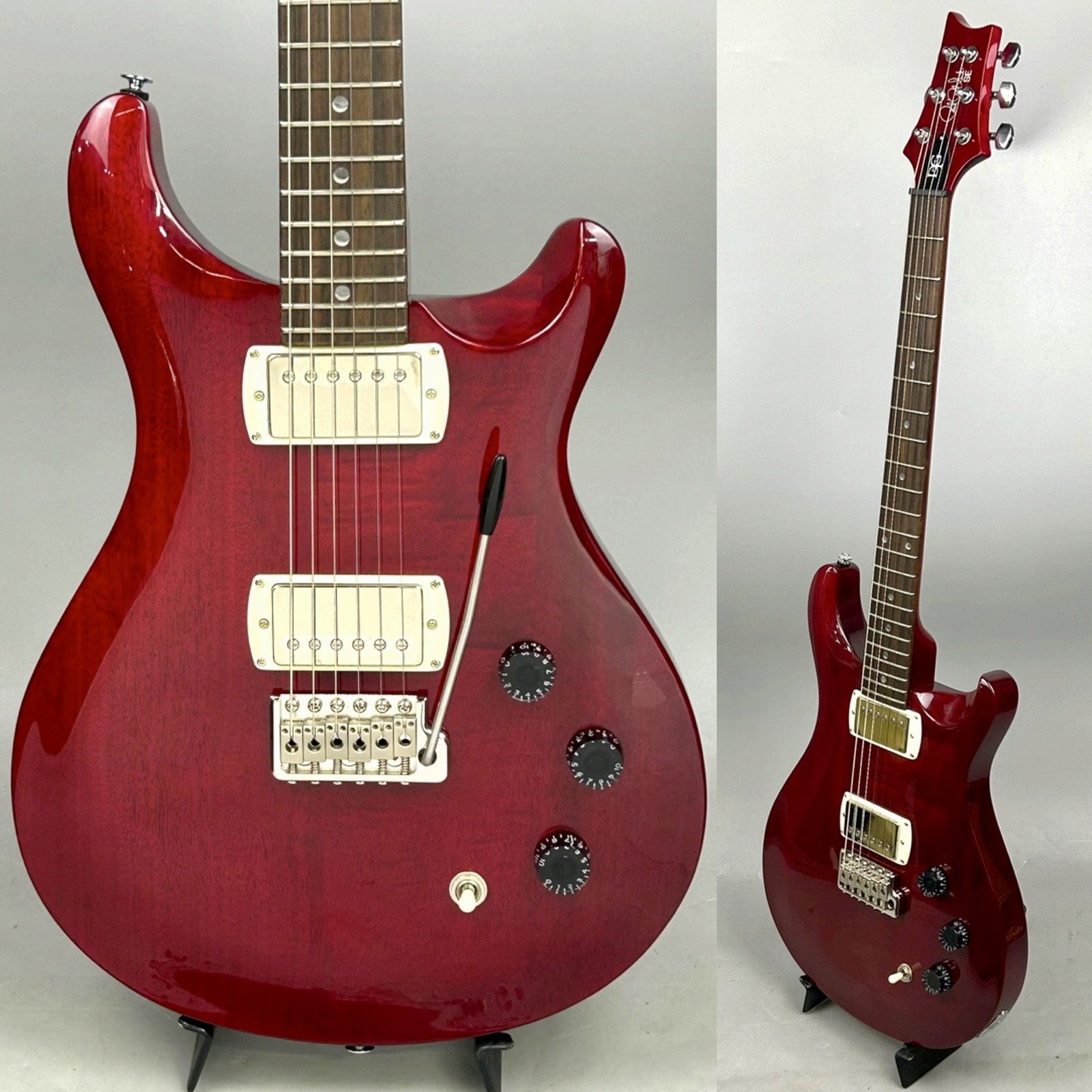 PRS SE DGT Standard Used Mahogany Body Mahogany Neck Vintage Cherry w/Soft Case