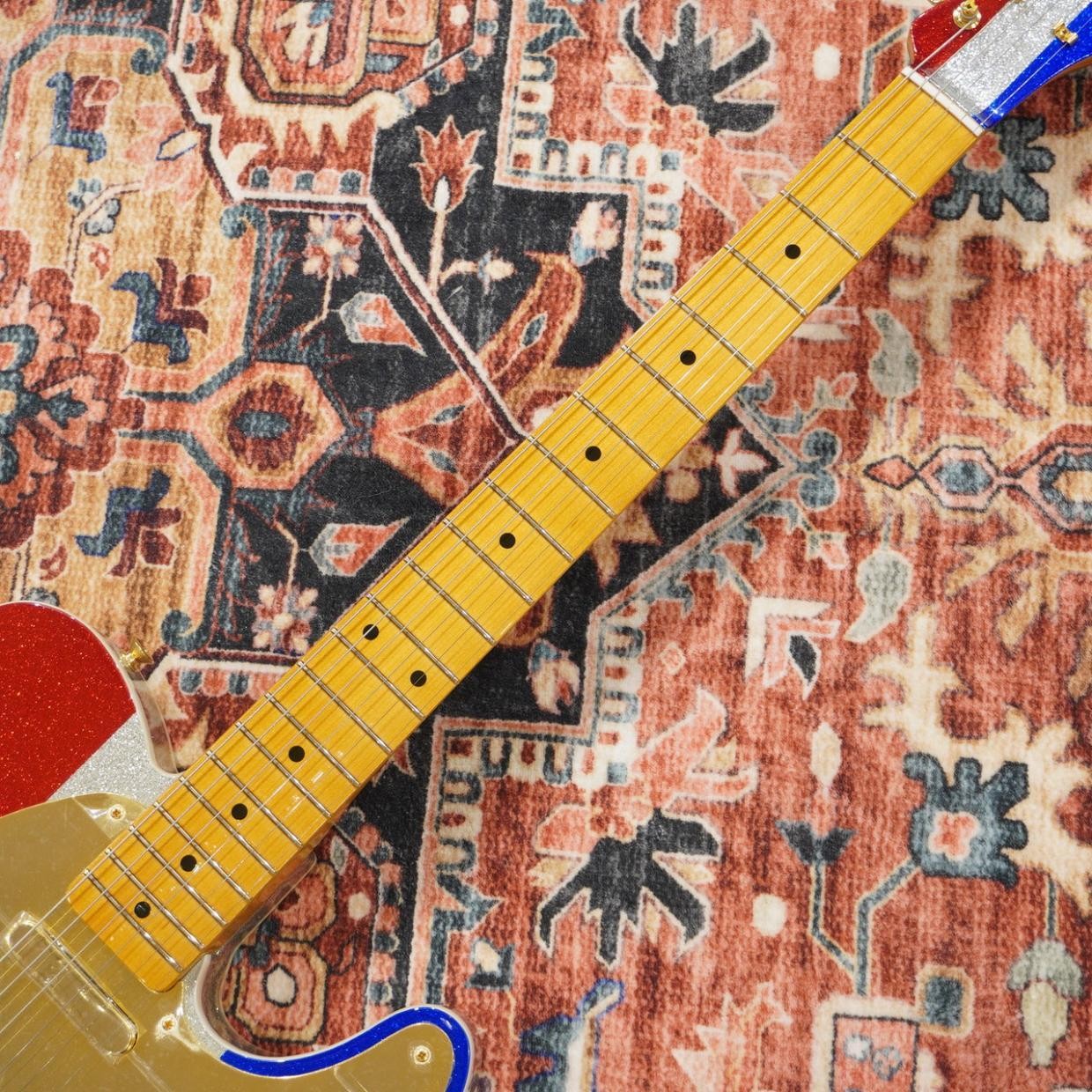 Fender Limited Buck Owens Telecaster Red Silver And Blue Sparkle *Ci896