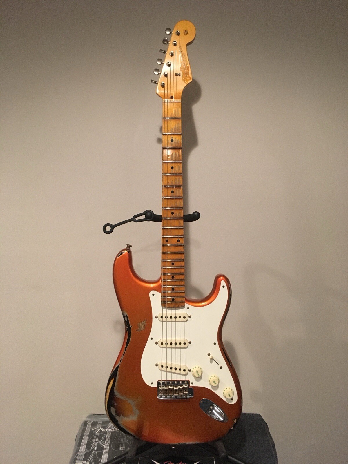 1957 Fender Stratocaster Custom Shop Relic Candy Tangerine Sunburst 2014 Guitar