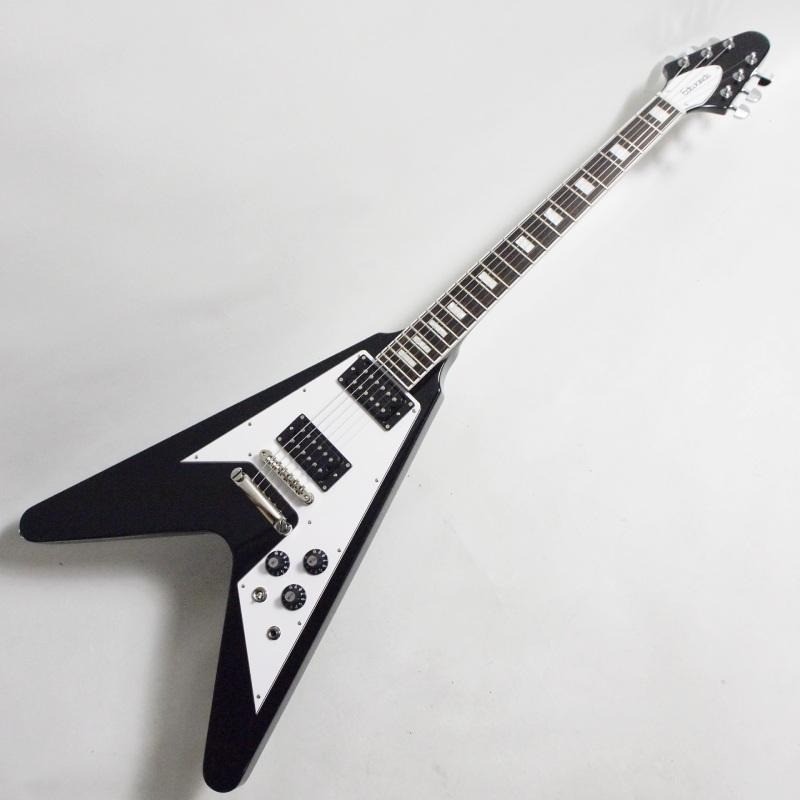 EDWARDS E-FV-LTD Flying V Electric Guitar Black 6 String Mahogany Body GOTOH ESP
