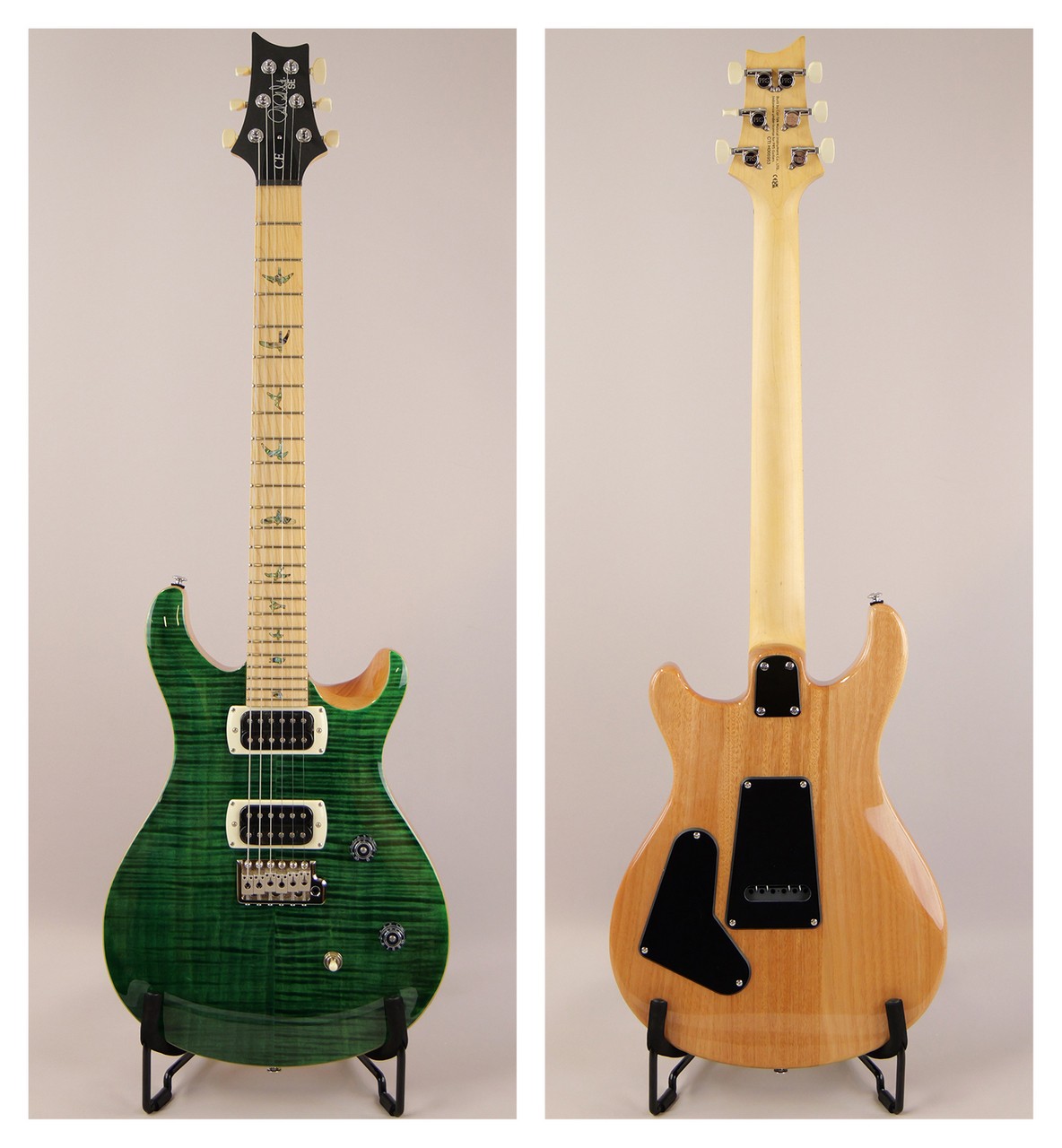 Paul Reed Smith PRS SE CE 24 Maple Top Maple FB 2025 Teal Balck Natural Back
