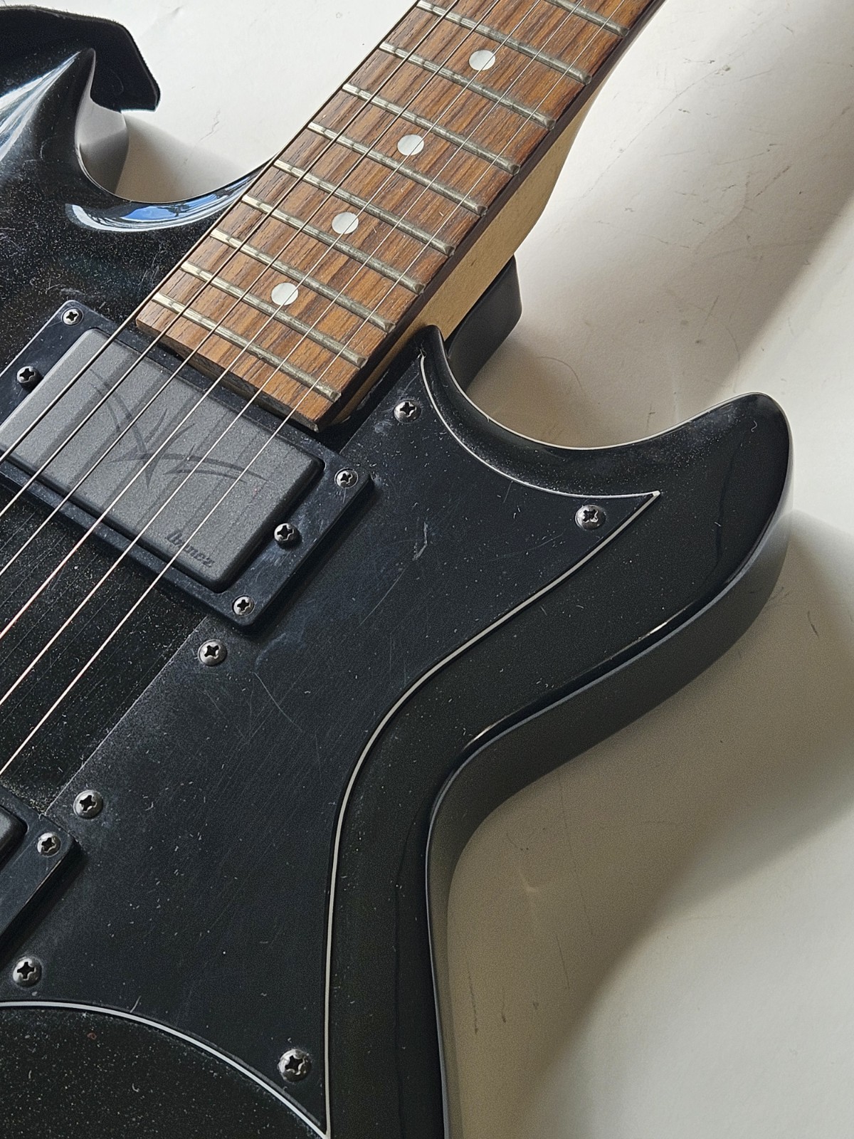 Vintage Ibanez Gio Electric Guitar Black Gax W/ Strap Gig Bag