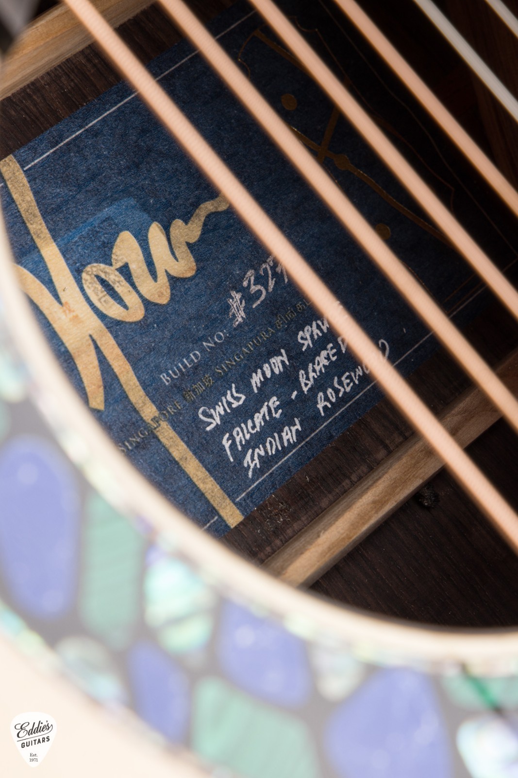 Hozen Gold Label Deep OM – Golden Adirondack Spruce & Honduran Mahogany