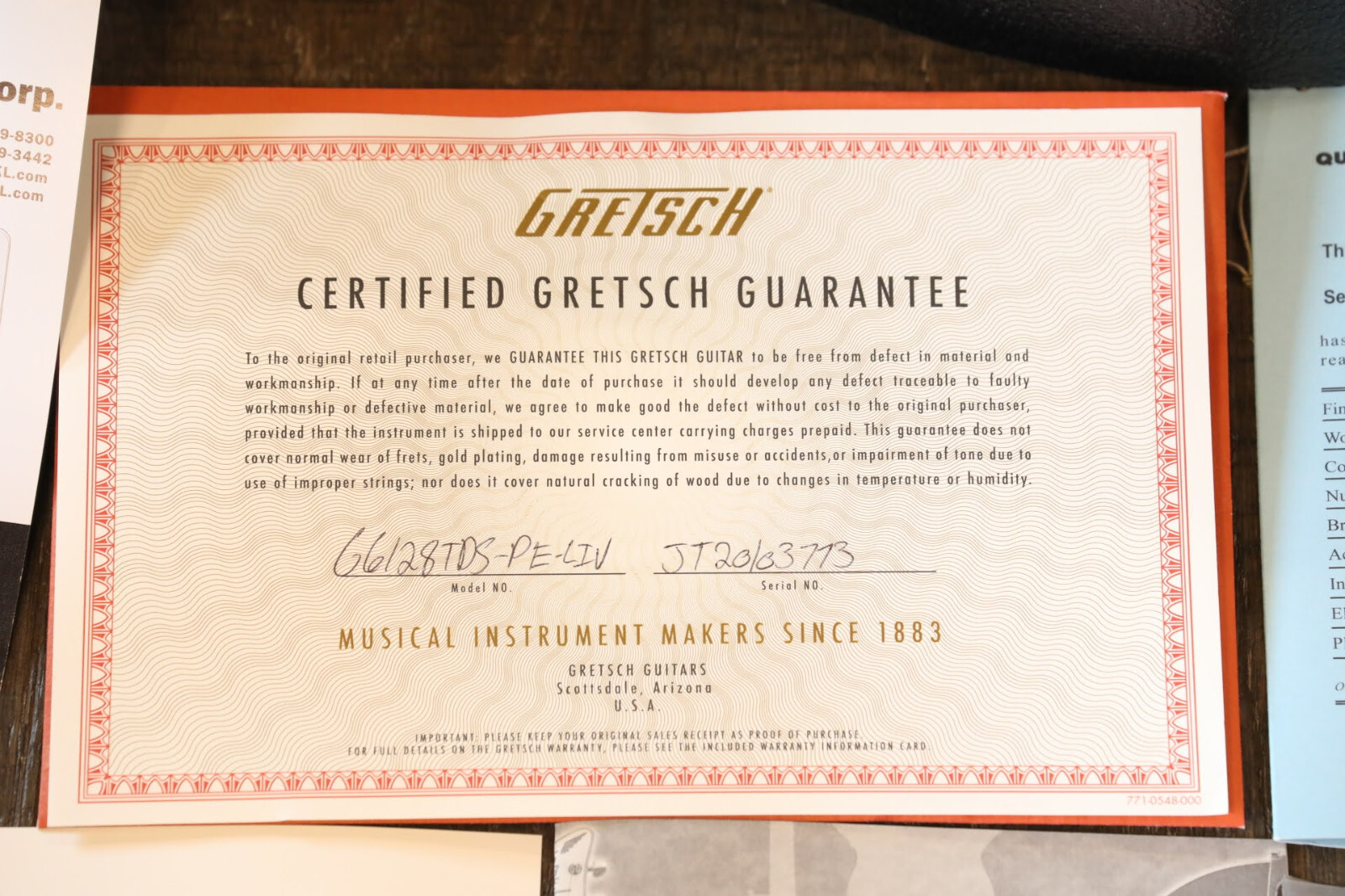 Unplayed! Gretsch G6128TDS-PE-LIV Player’s Edition Jet Lotus Ivory DS + COA OHSC