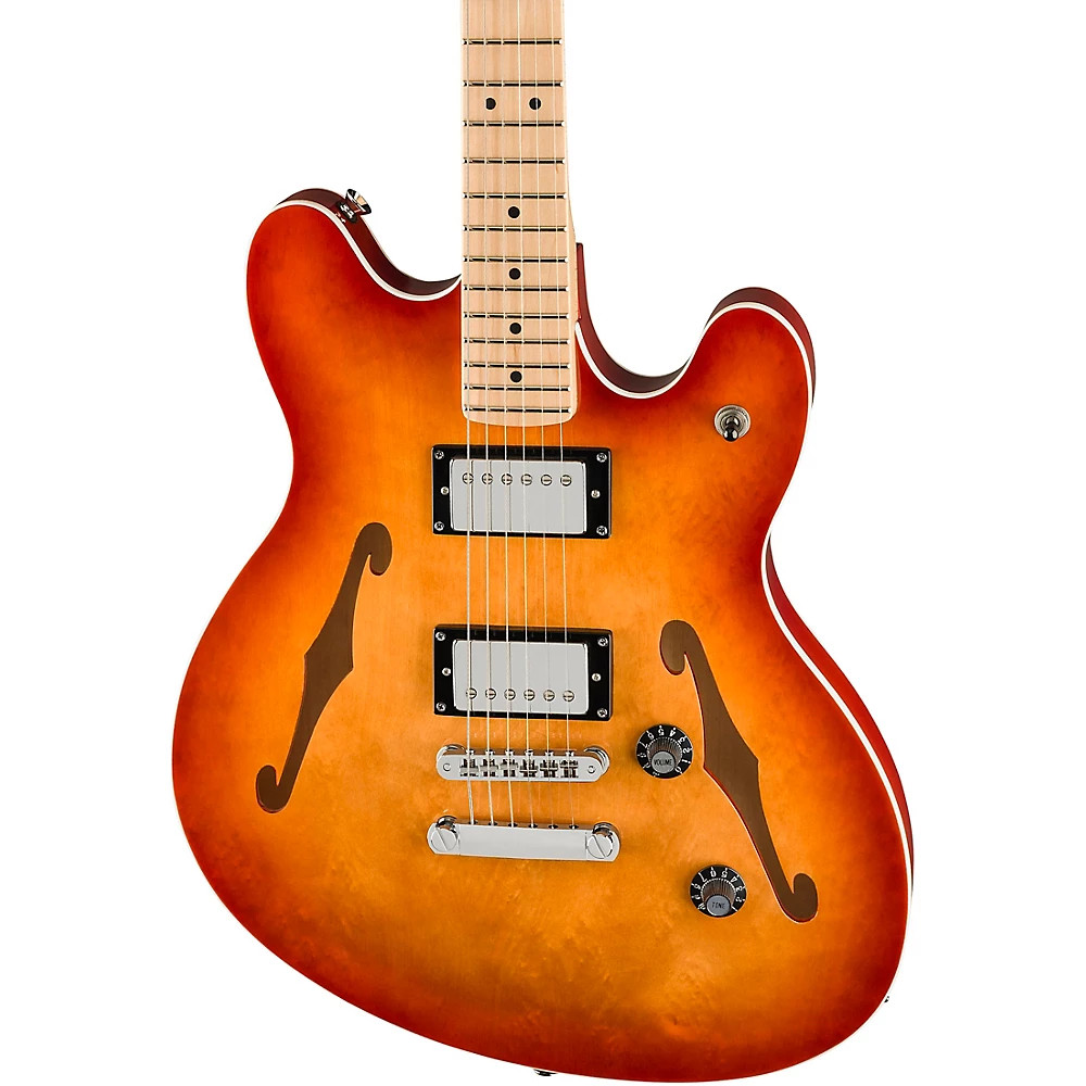 Squier Affinity Starcaster Deluxe Maple Fingerboard Guitar Sienna Sunburst
