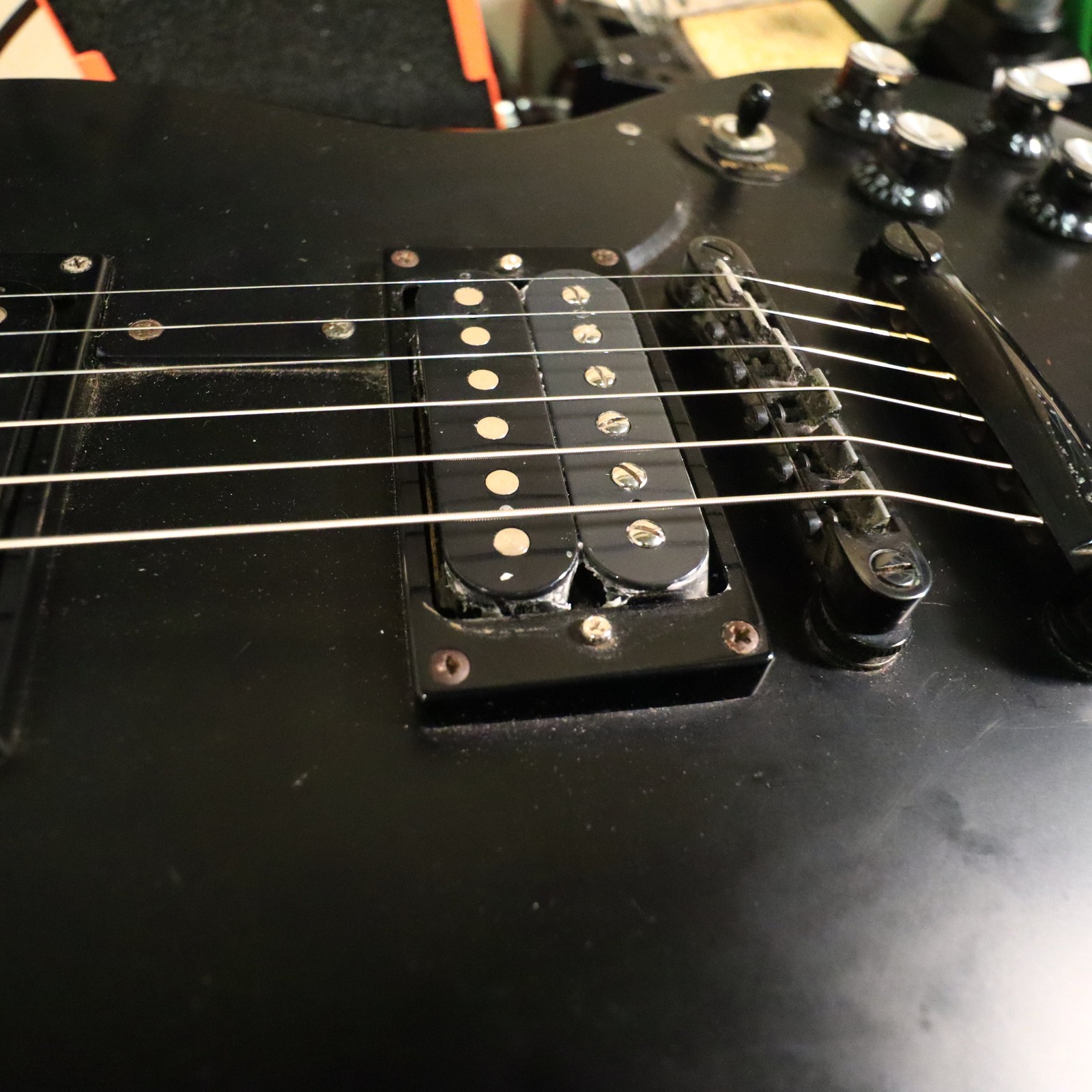 2004 Epiphone SG Goth Black Electric Guitar