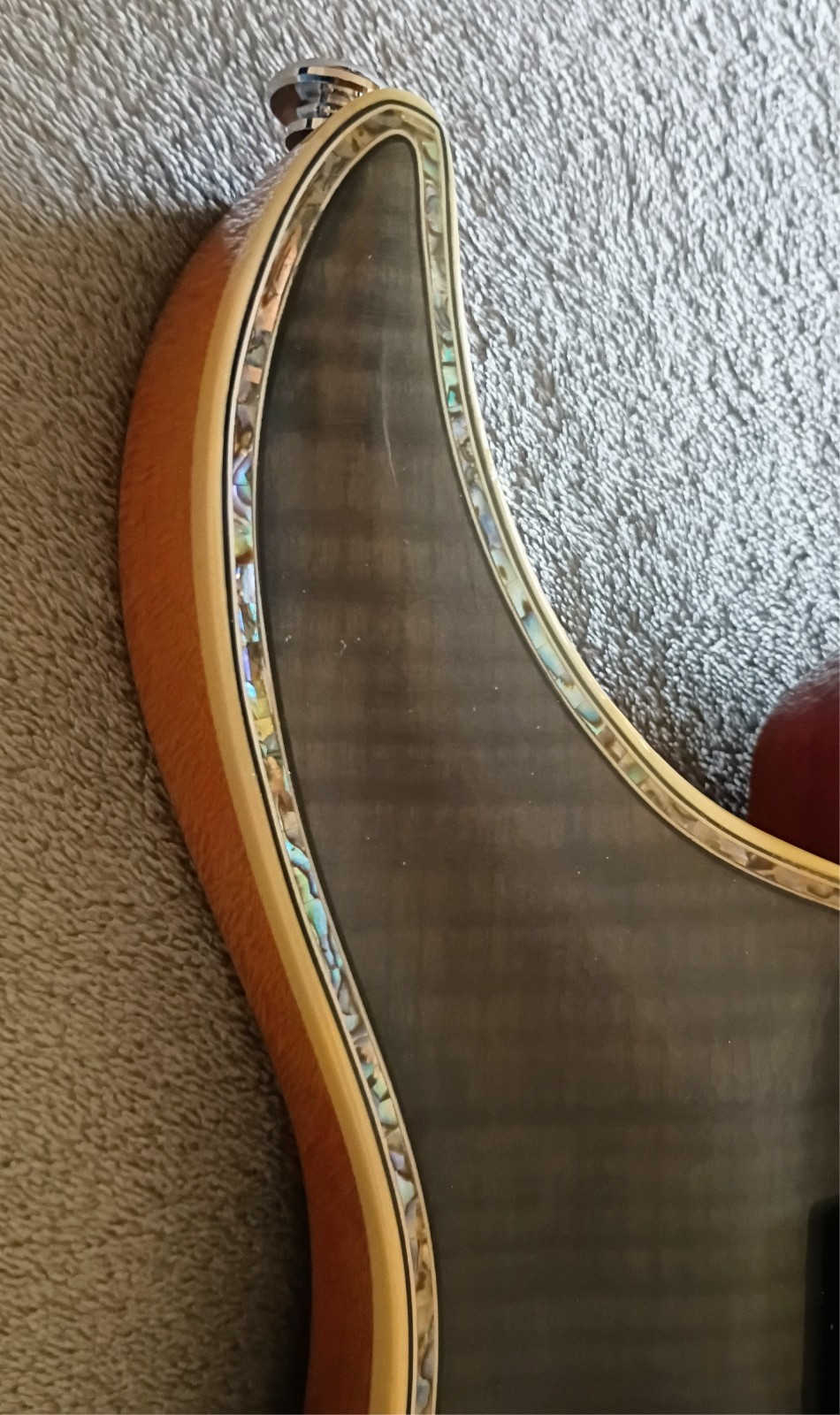 Agile Hawker Elite Guitar (Korea) Mahogany/Carved Flame Maple /Abalone ~ FR