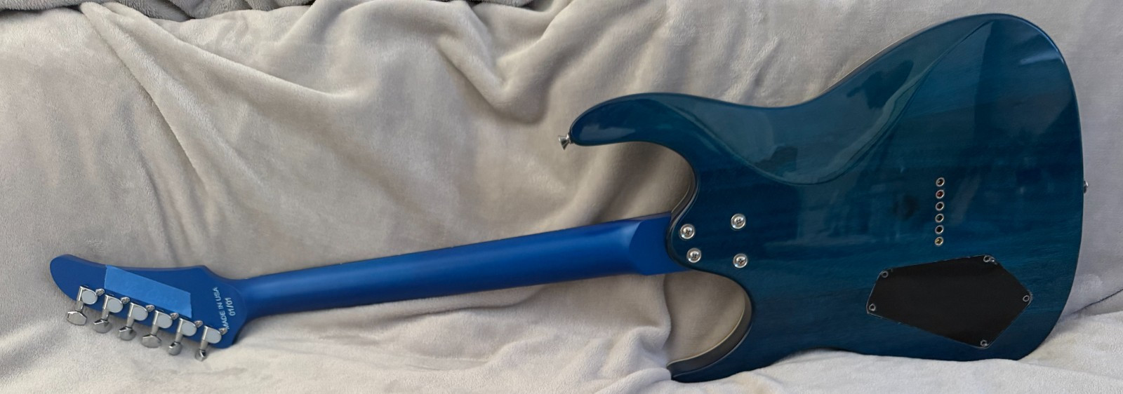 Ibanez Style Electric Guitar Built Hand Wound Pickups/ USA Stunning/ Video