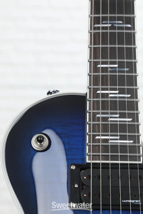 Schecter Solo-II Supreme Electric Guitar – See Thru Blue Burst