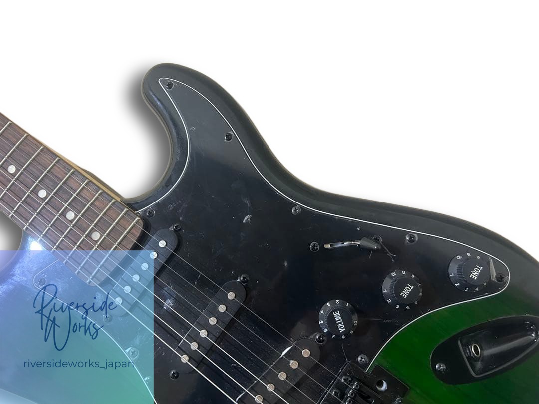 SELDER Electric Guitar Black Green