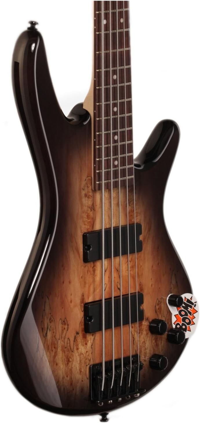– Spalted Maple Top Natural Grey Burst