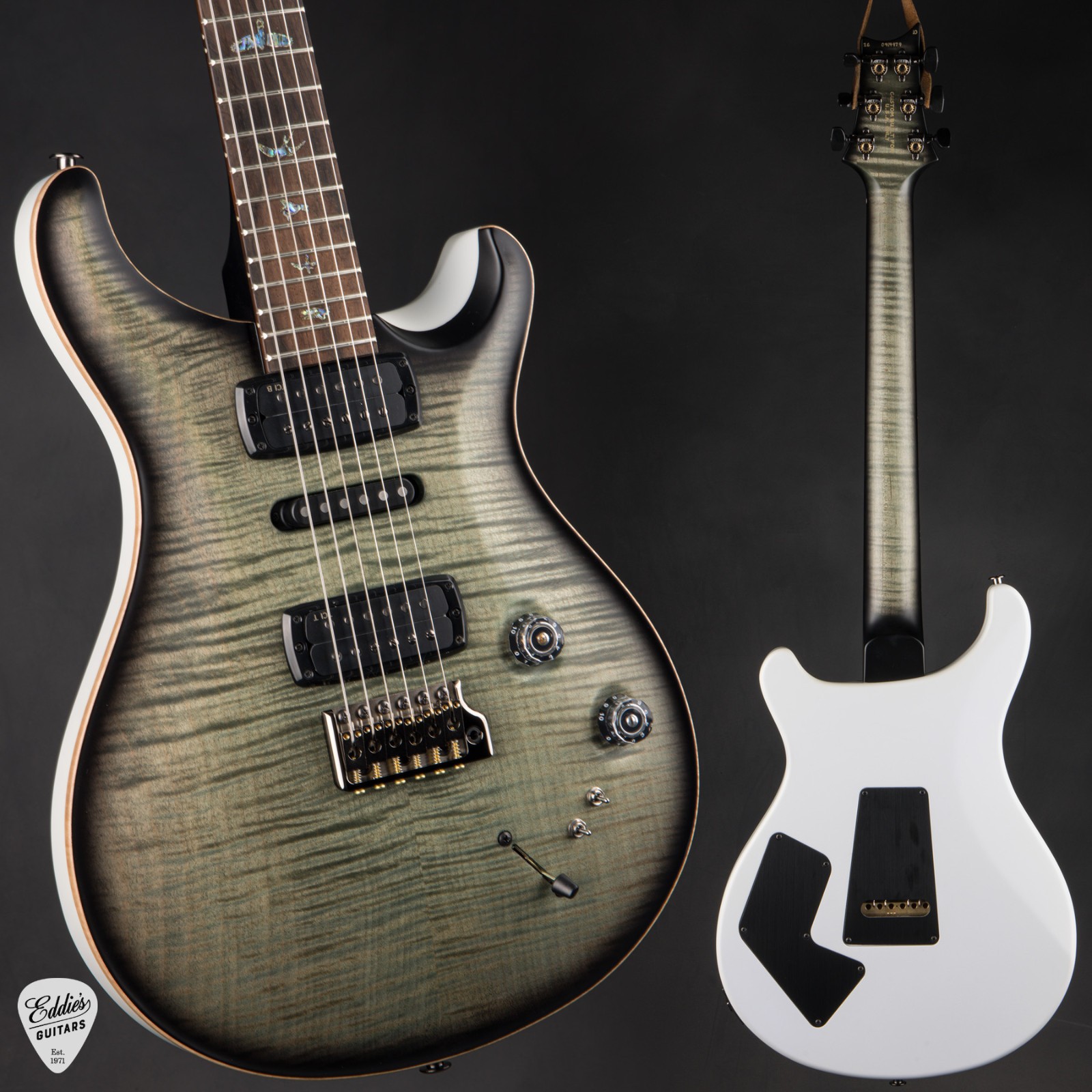 PRS Eddie’s Guitars Wood Library Modern Eagle V – Trampas Green