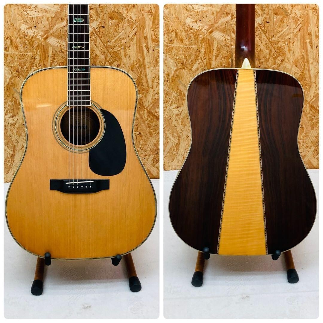 morris w-40 side back Jacaranda 3P back acoustic guitar