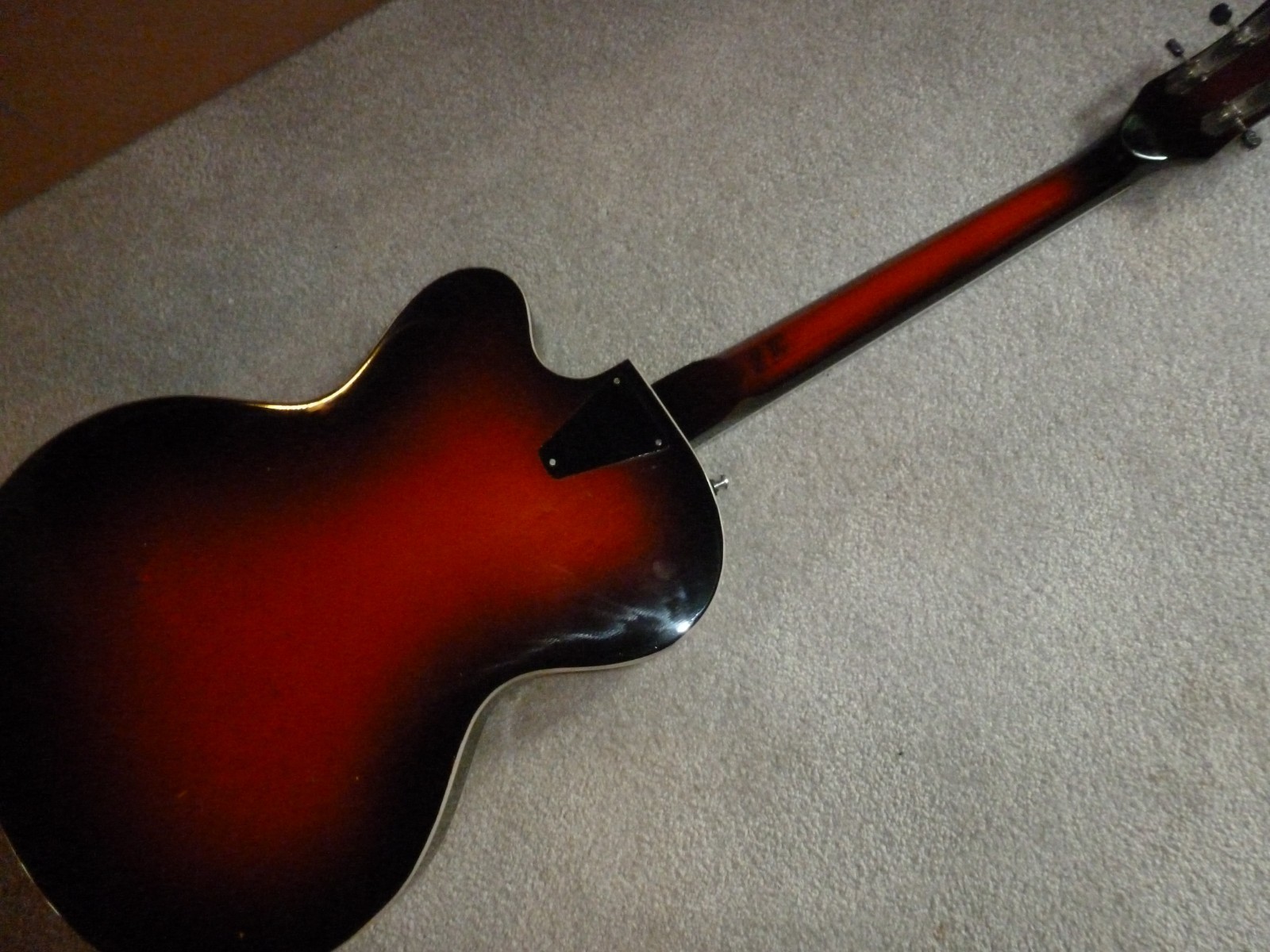 Soviet Ukrainian made hollow body Elec. guitar. PLEASE LOOK