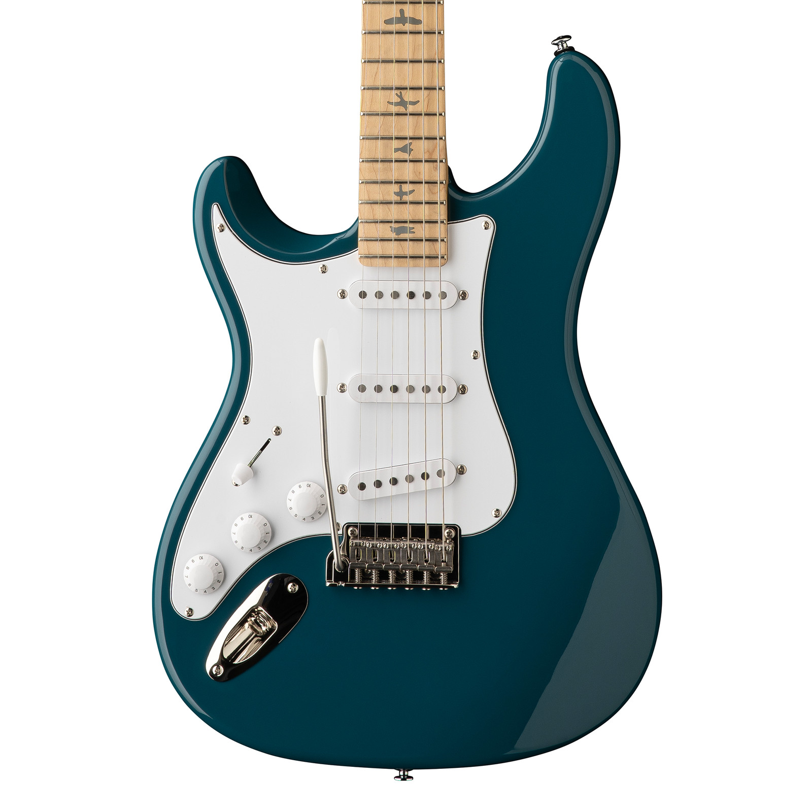 PRS SE Silver Sky Left-Handed Electric Guitar – Nylon Blue w/Maple FB – Open Box
