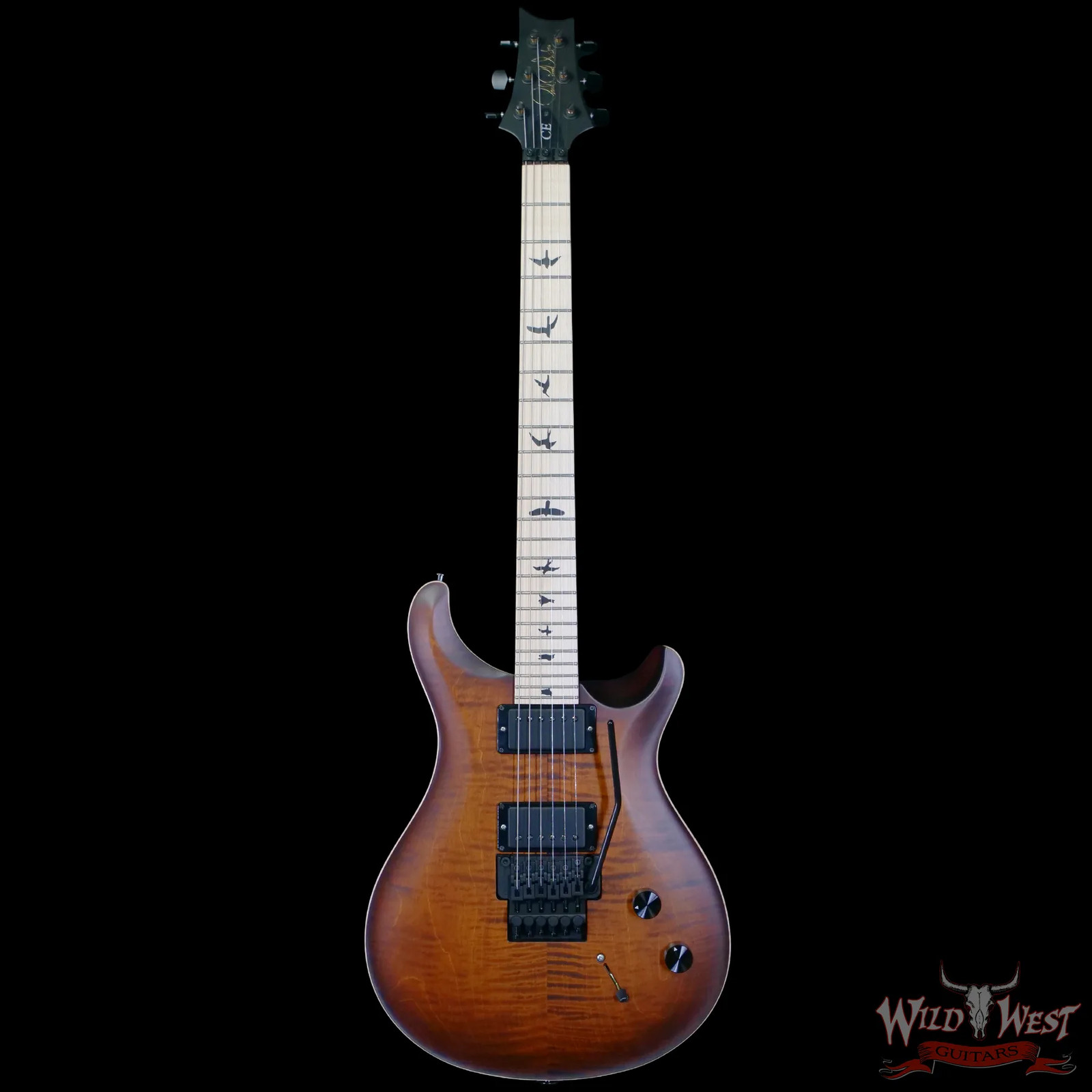 2023 PRS Dustie Waring DW CE 24 Floyd FR Maple Burnt Amber Smokeburst 7.50 lbs