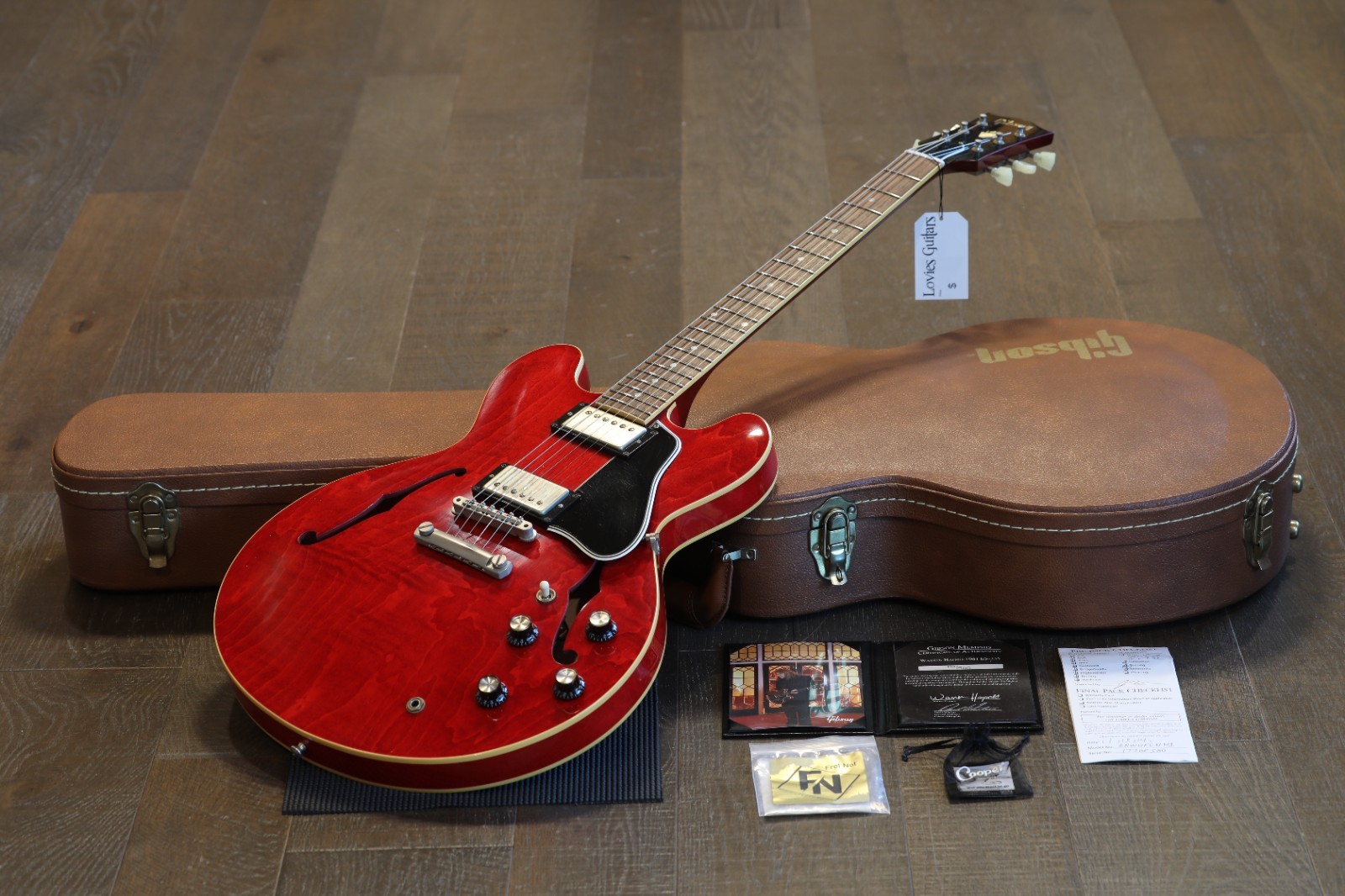Minty! 2016 Gibson ’61 Warren Haynes ES-335 Guitar Figured Cherry + COA OHSC