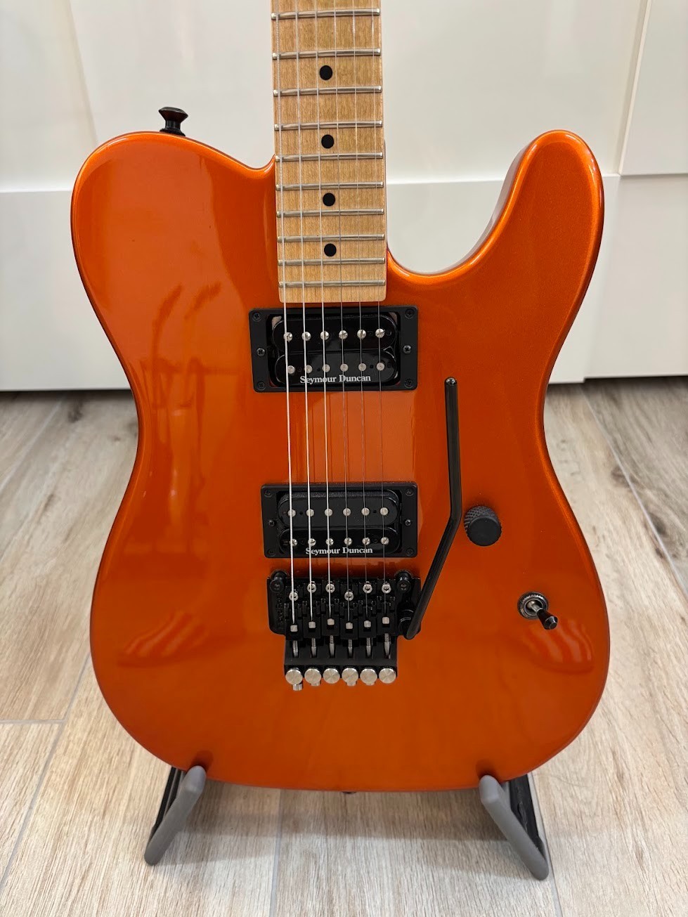 Charvel Jackson USA Select San Dimas Style 2 HH FR 2009 Candy Tangerine Upgraded