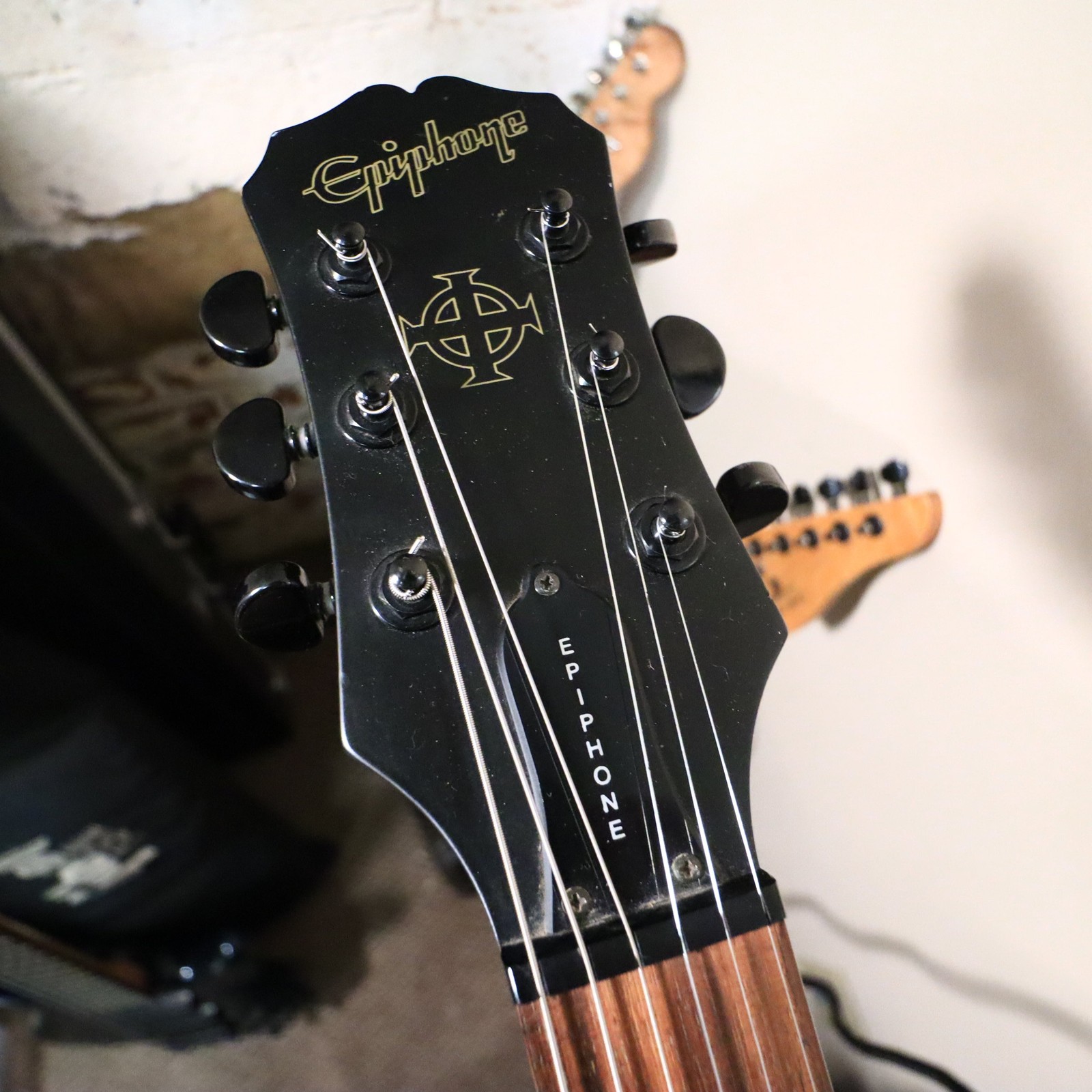 2004 Epiphone SG Goth Black Electric Guitar