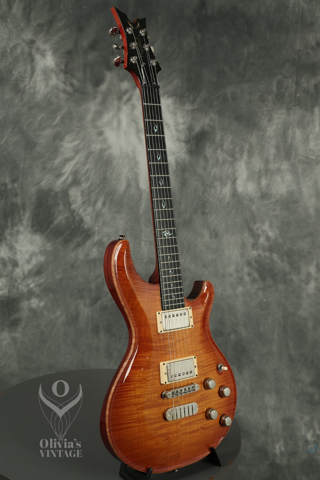 2002 Dean USA Hardtail Flame Maple Trans Amber Limited Edition w/ COA #23 of 100