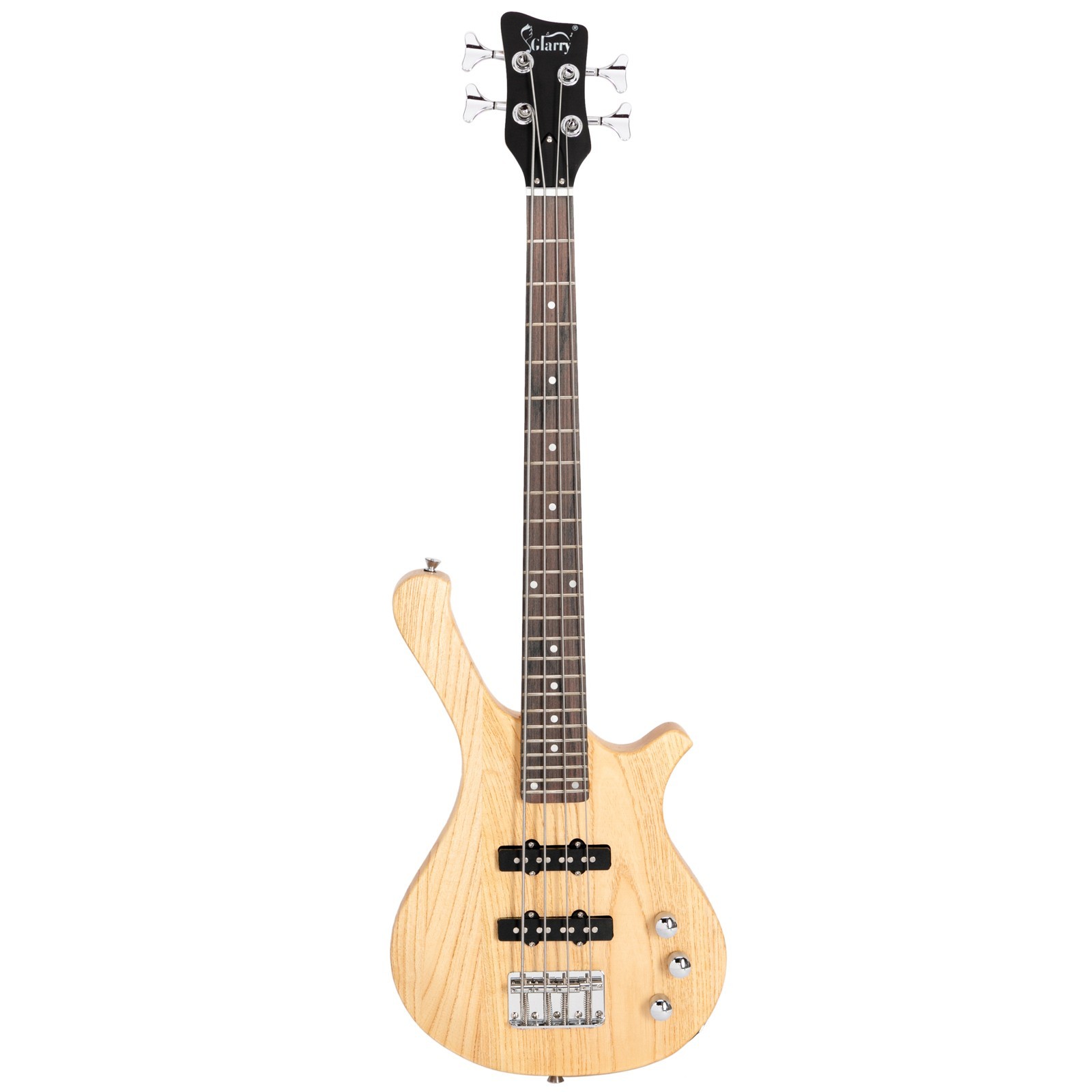 🎸FREE SHIPPING!🎸Short Scale W Style Electric Bass Guitar + 2 Jazz Style Pups!