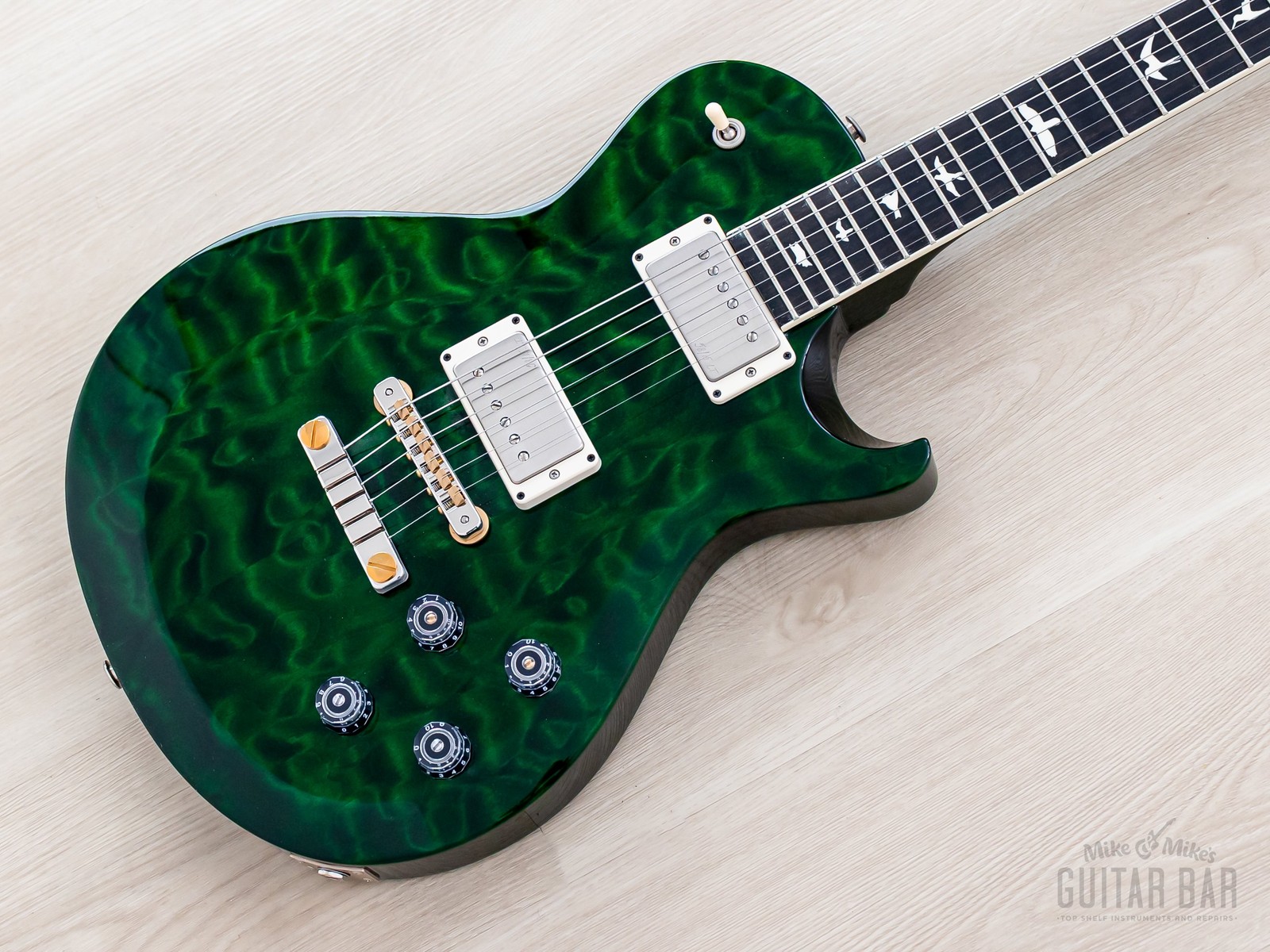 Paul Reed Smith S2 Wood Library McCarty 594 Singlecut Emerald w/ Ebony Board