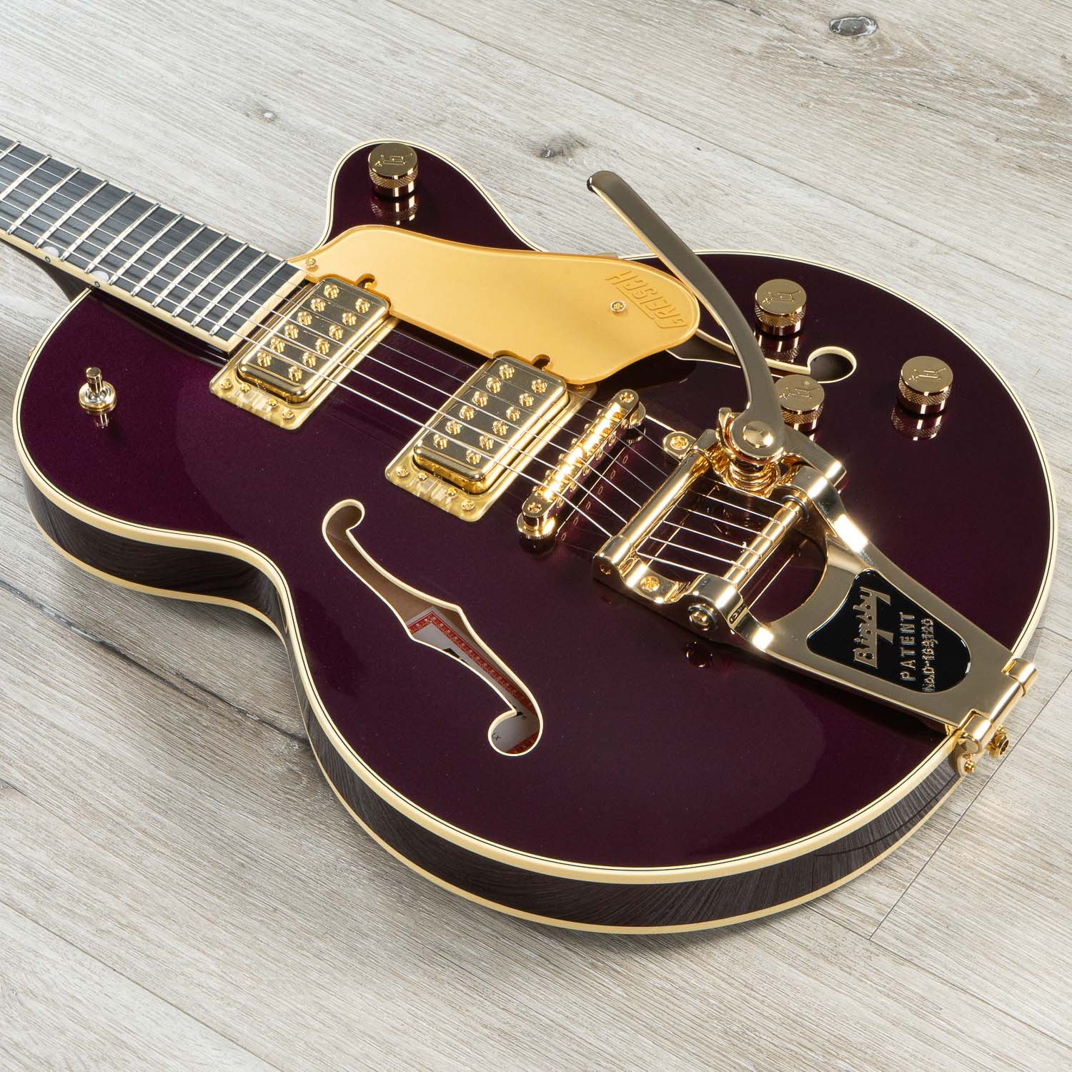 Gretsch Professional Broadkaster Jr. LX Center Block Guitar, Blackberry