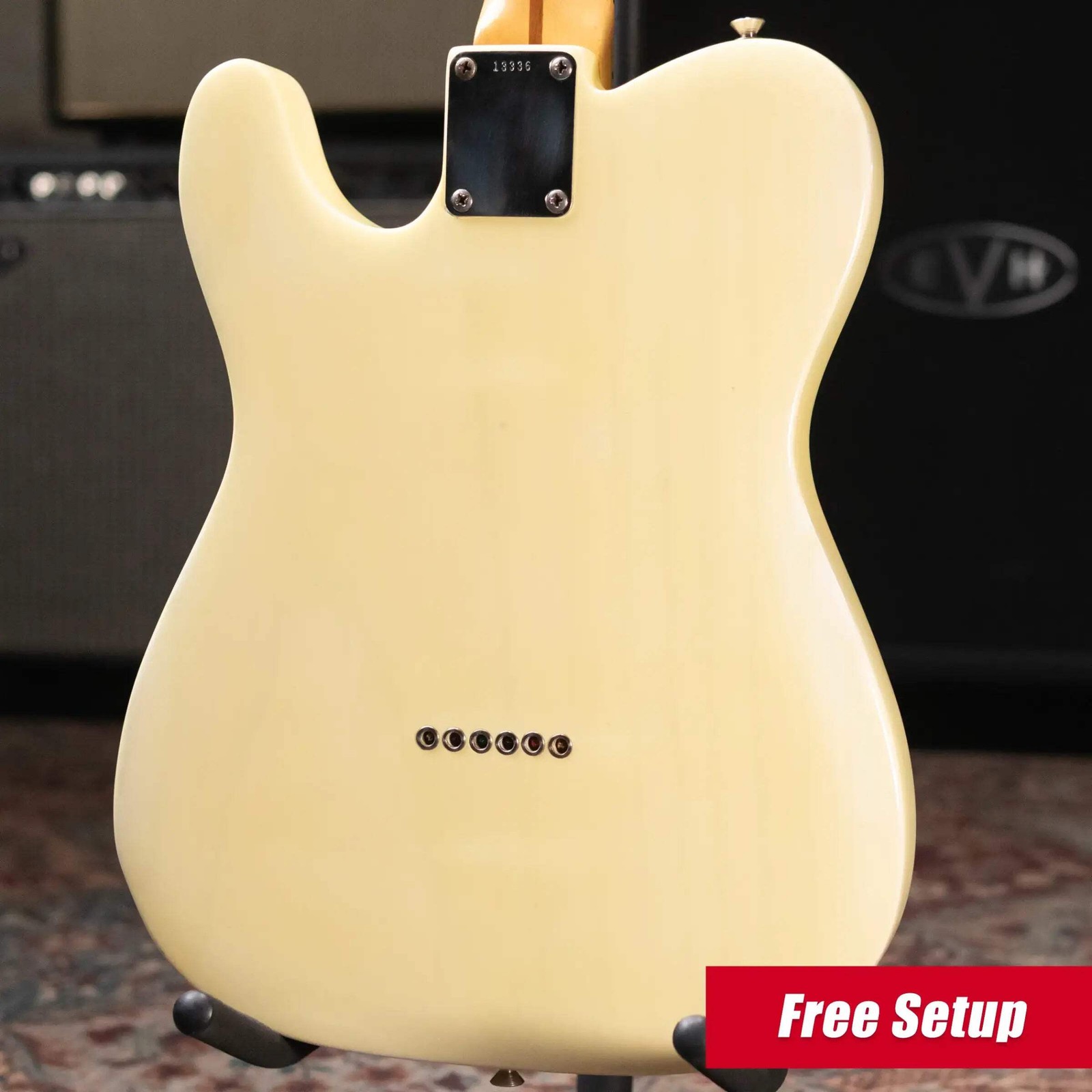 Fender 1956 Esquire Electric Guitar – Refinished Yellow with Hardshell Case – Us