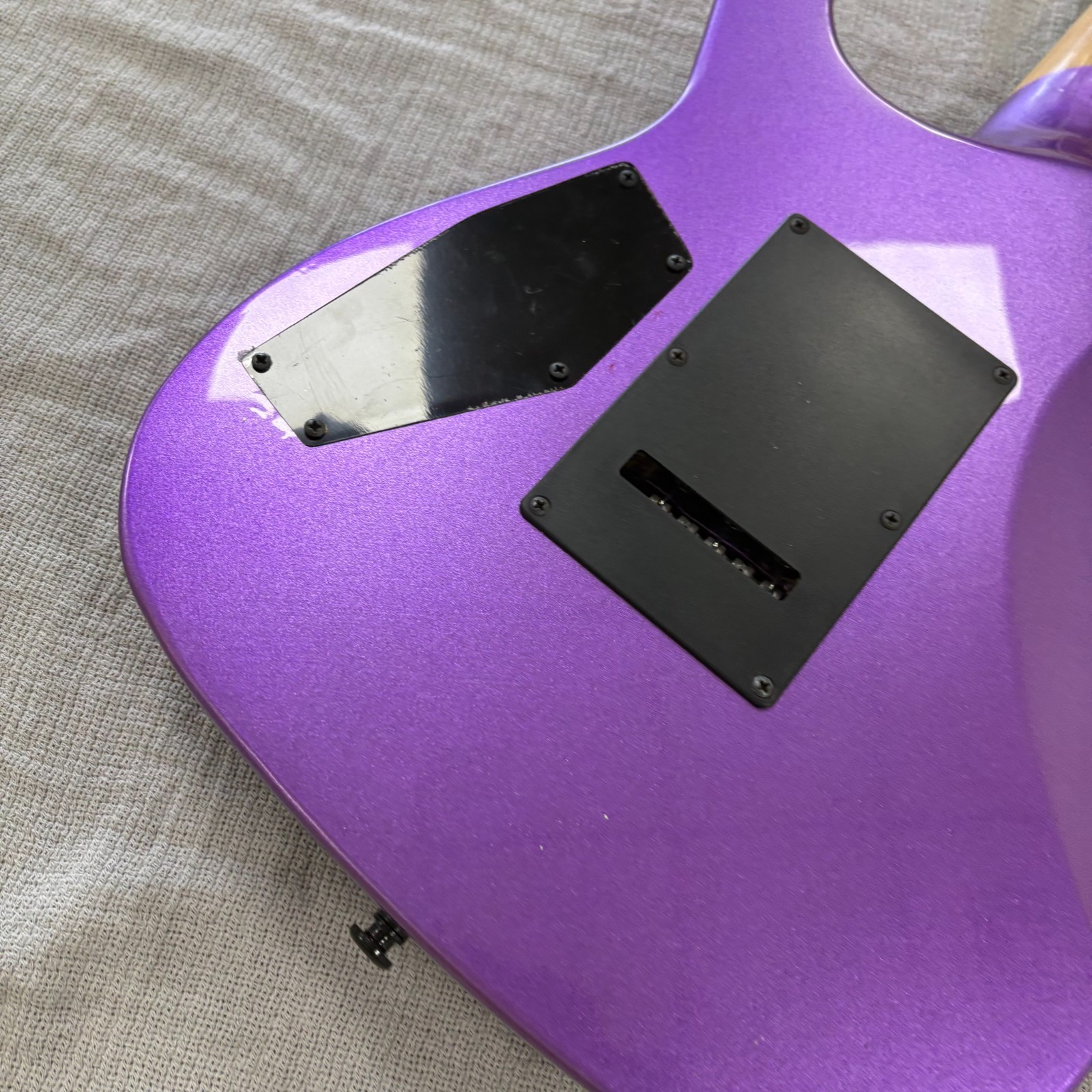 US Warehouse Purple Ouija Kirk Hammett Electric Guitar With Floyd Rose Tremolo