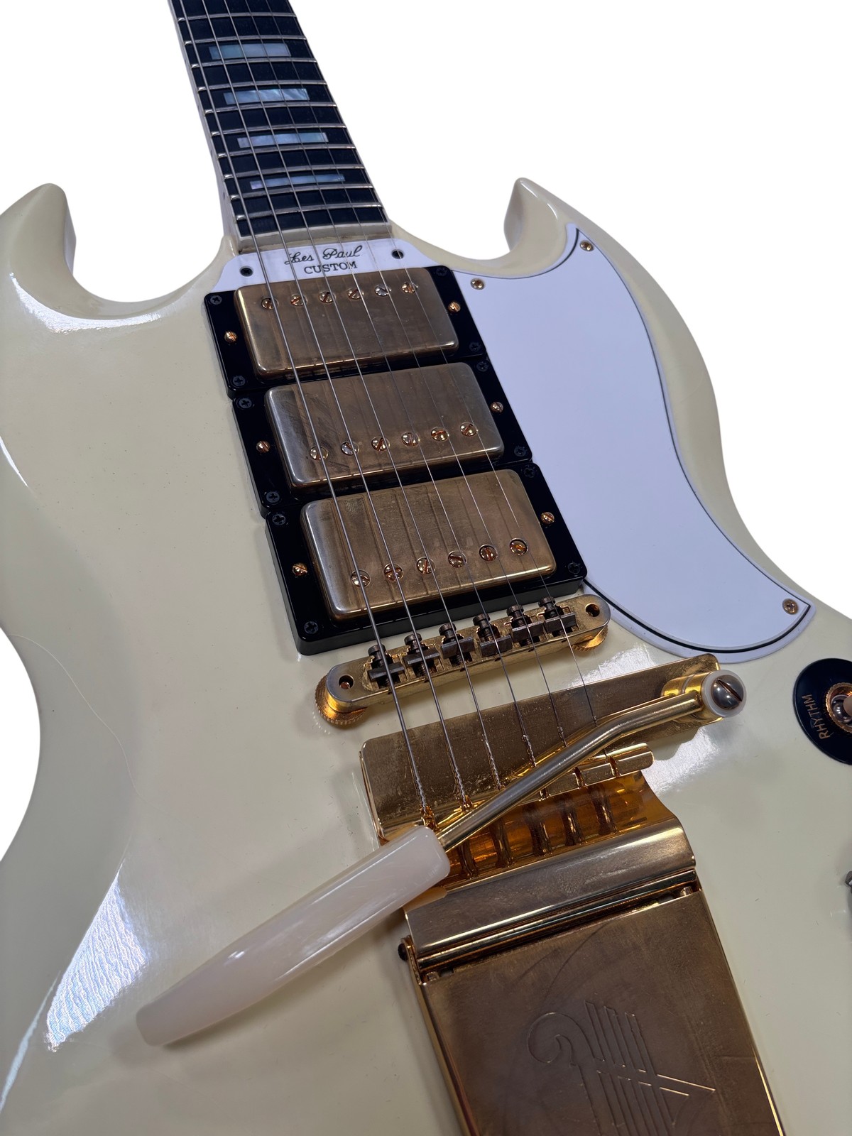 Gibson 2009 White 1963 SG Custom Reissue Right-Handed 6-String Electric Guitar