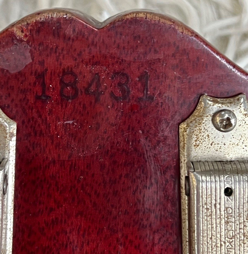 1961 Epiphone Coronet Solid Body Electric Guitar – Dark Cherry with P-90 & Case