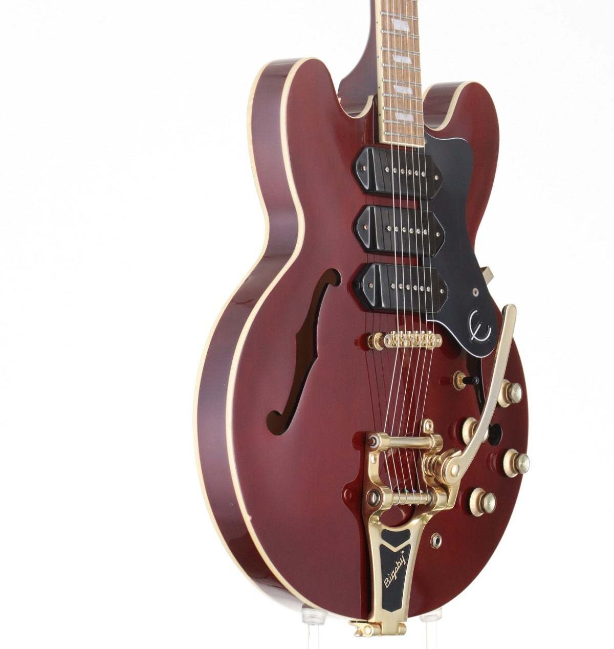 Epiphone Riviera Custom P93 Semi-Hollow Guitar Wine Red P-90s Used