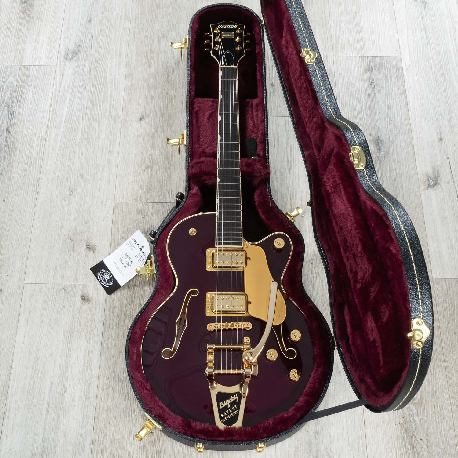 Gretsch Professional Broadkaster Jr. LX Center Block Guitar, Blackberry