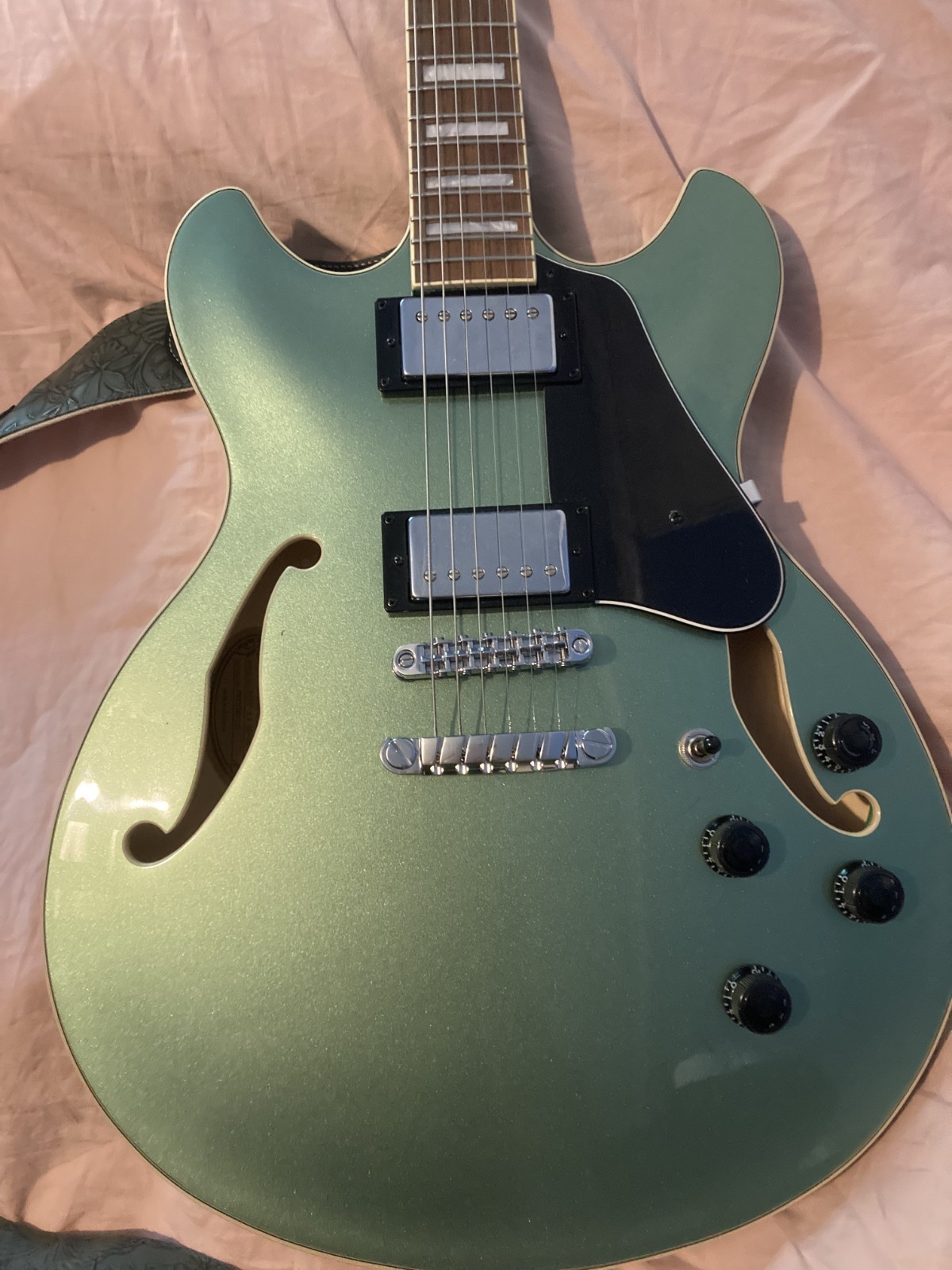 Ibanez AS73 Semi Hollow Electric Guitar Metallic Olive Green *Discontinued Color