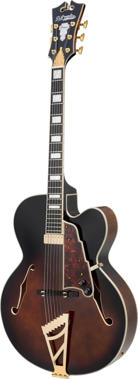D’Angelico Premier Series EXL-1 Hollowbody Archtop – Brown Burst FInish with …