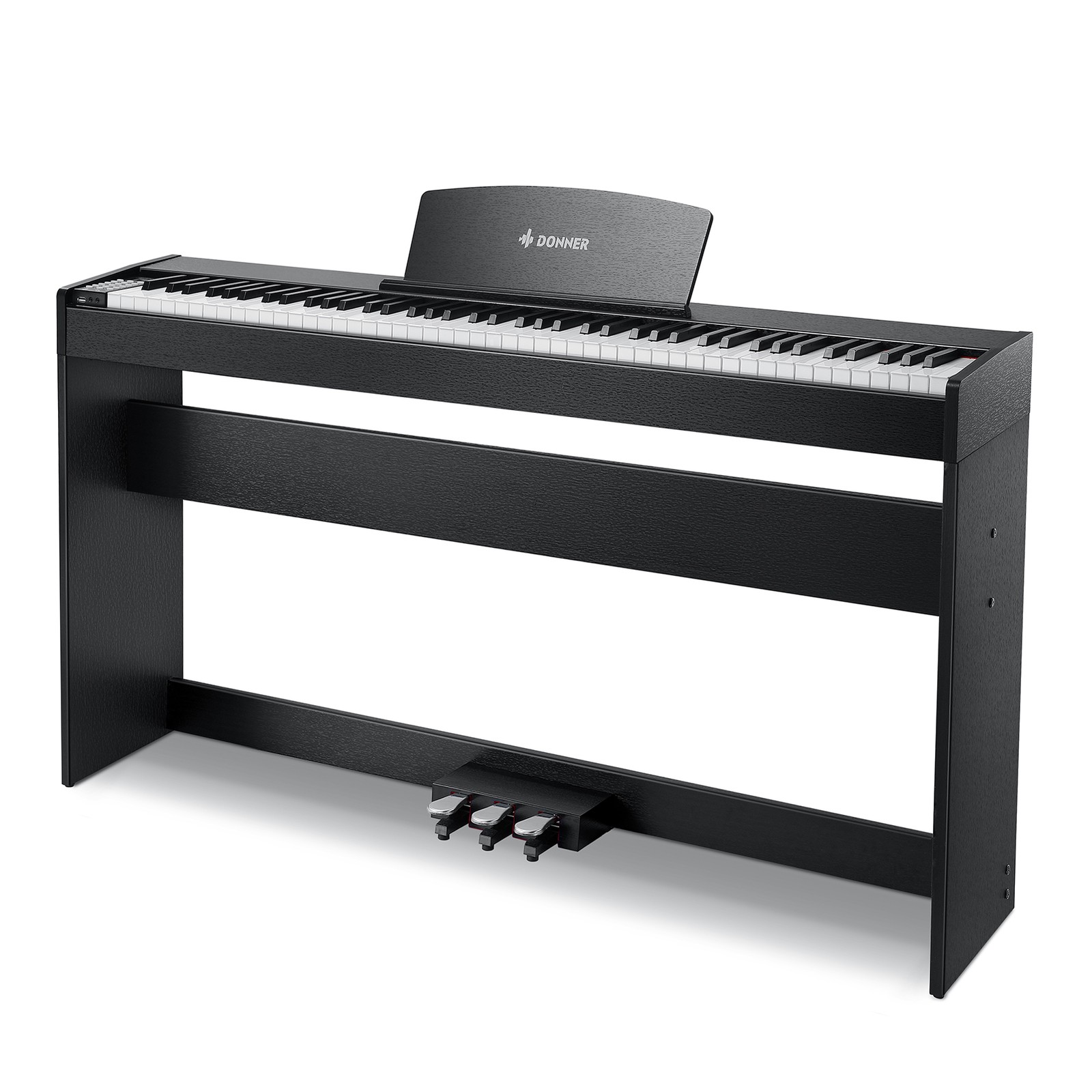 Donner DDP-50 Lite Digital Piano Keyboard Wooden 88 Weighted Key With Stand