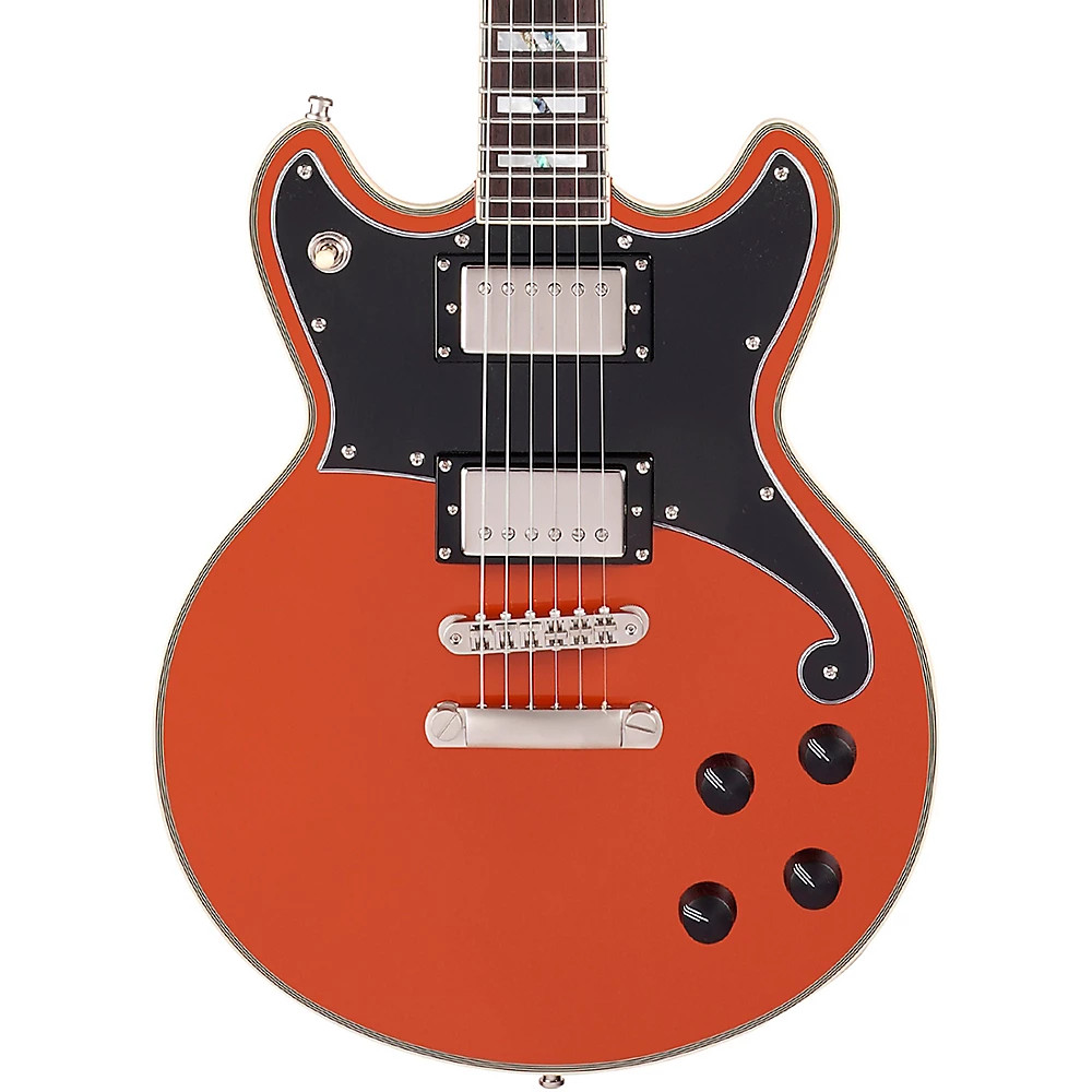D’Angelico Deluxe Brighton LimitedEdition Solid Body Electric Guitar Rust