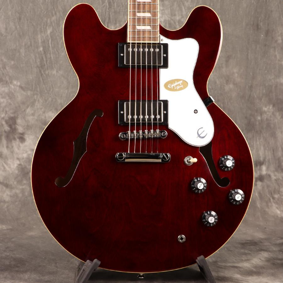 Epiphone Noel Gallagher Riviera Dark Wine Red Electric Guitar with hard case
