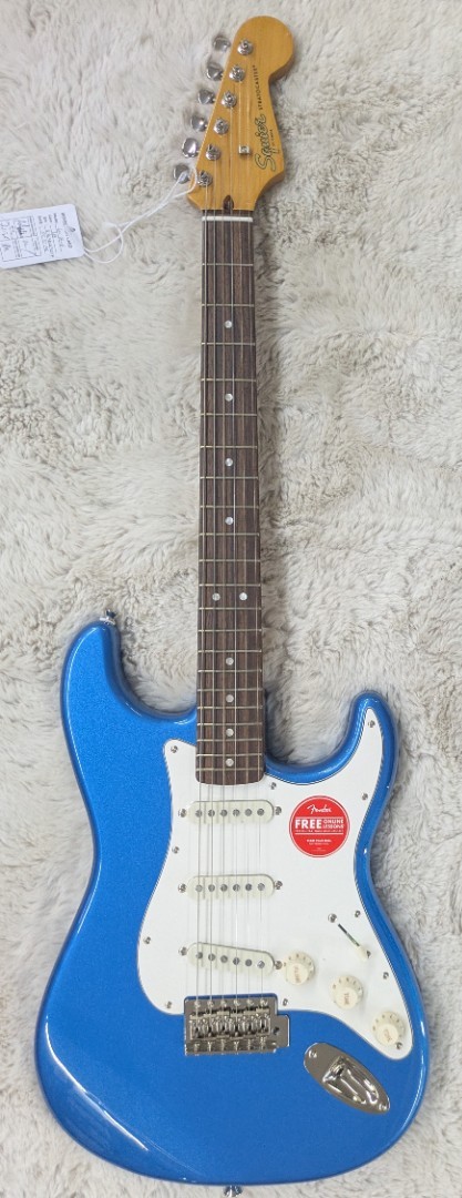 Squier by Fender Classic Vibe 60s Stratocaster, Laurel Board, Lake Placid Blue