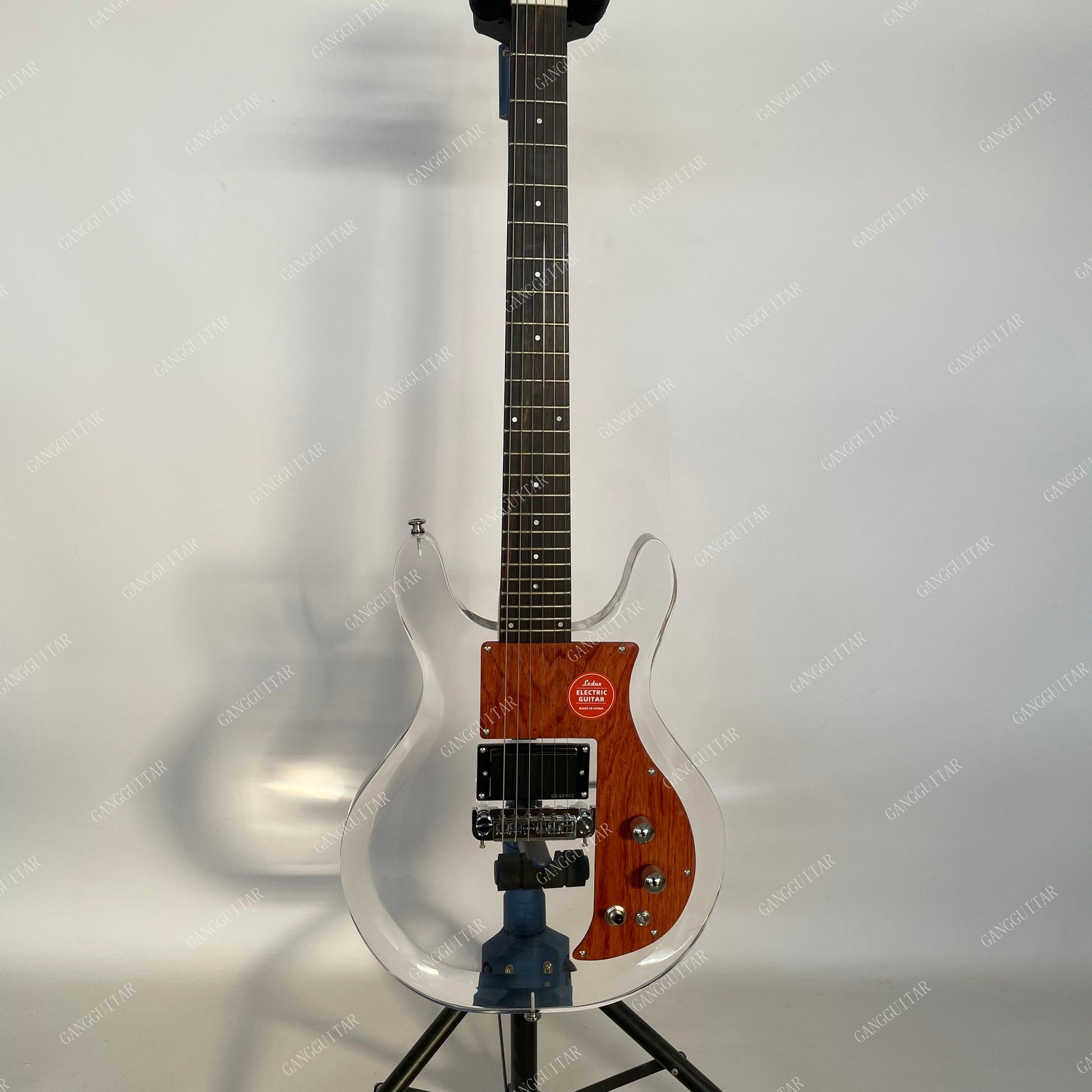 Acrylic Solid Body Electric Guitar Bone Nut C Neck Humbucker Top Quality