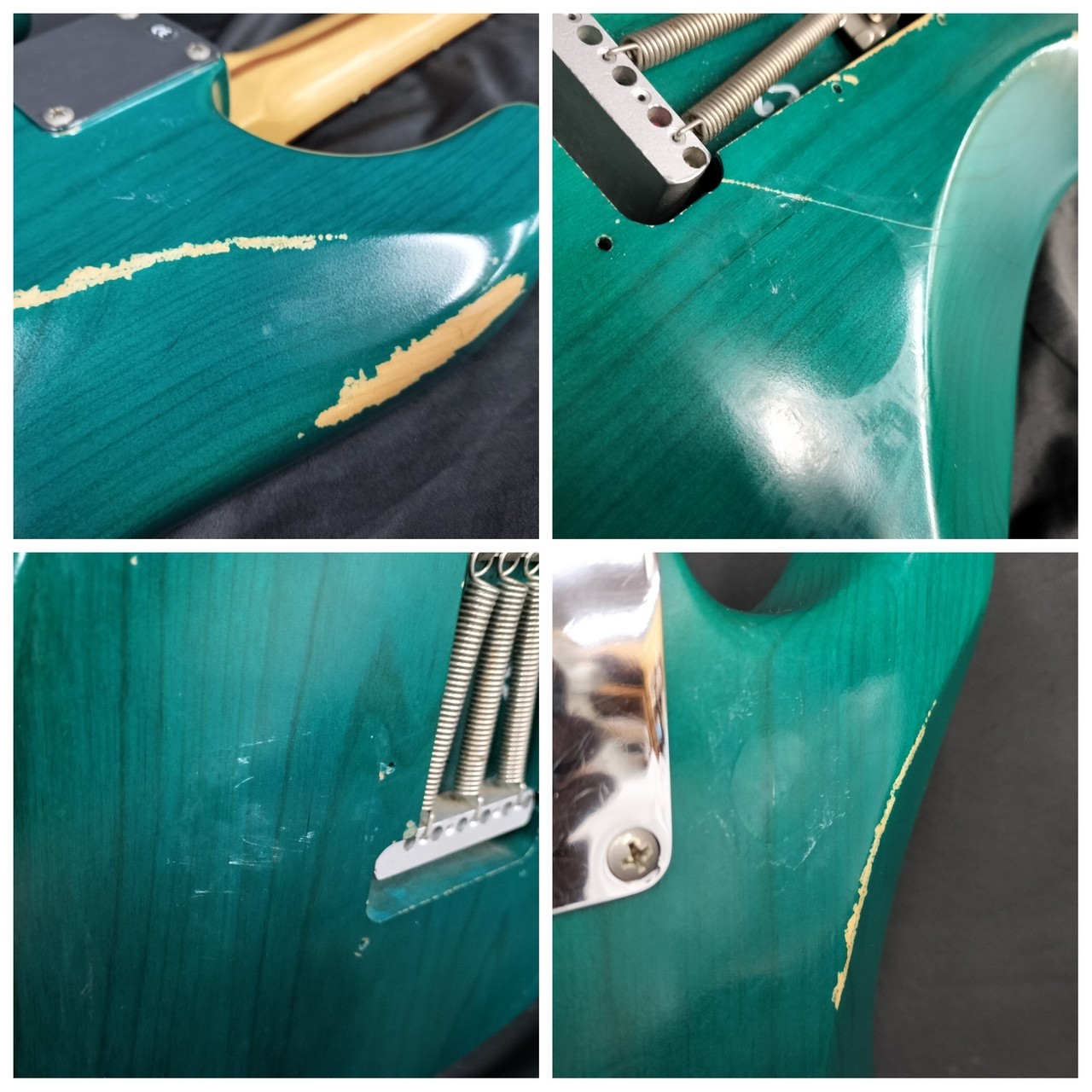Fender Stratocaster Teal Green Transparent Electric Guitar #BE11630