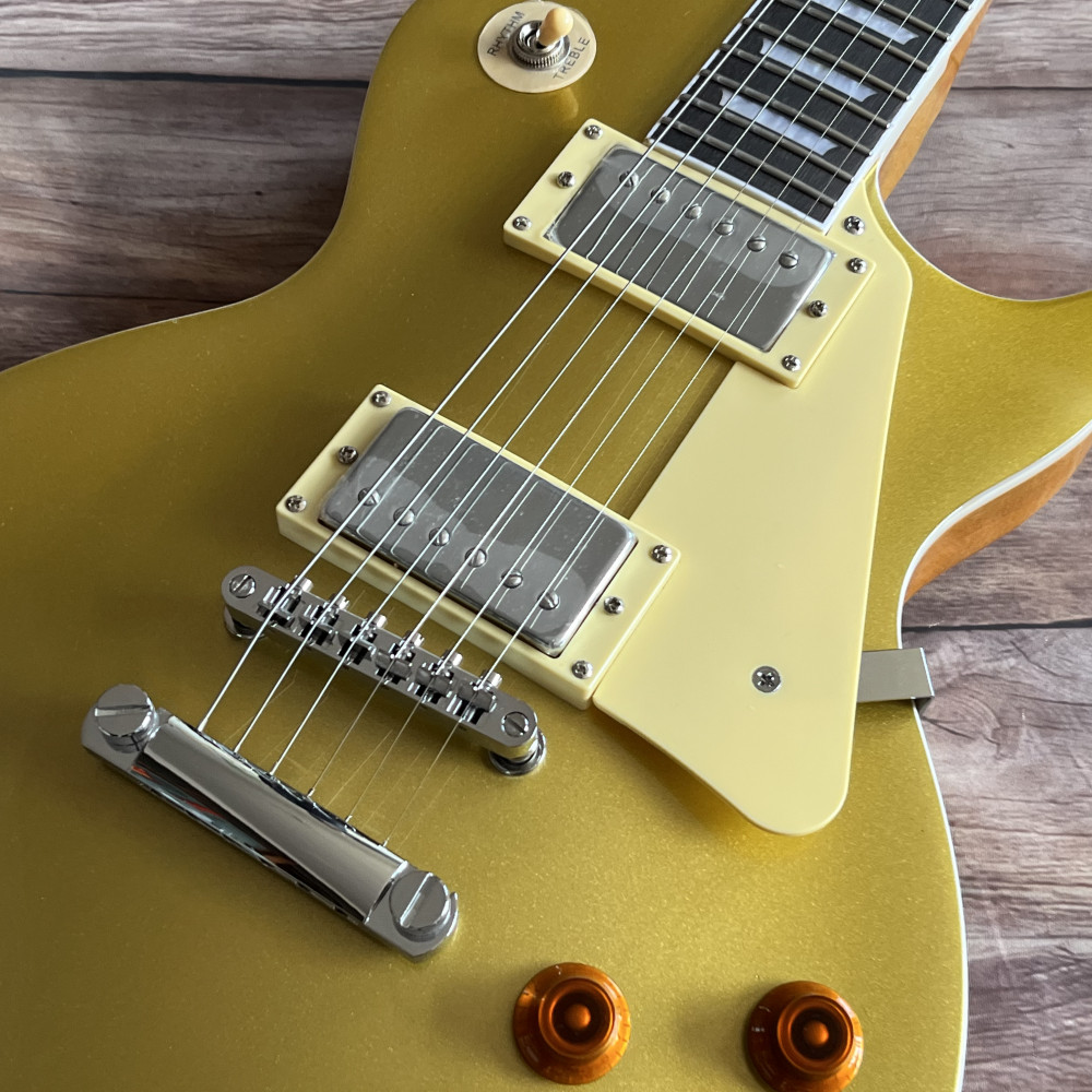 Gold Top electric guitar 6 strings Stainless Frets in stock free shipping
