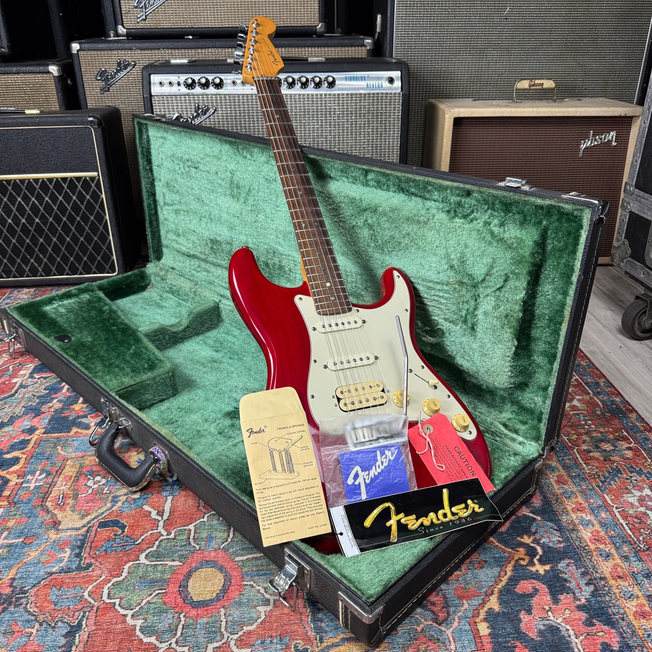 1998 Fender American Deluxe HSS Stratocaster w/Roller Nut & HSC