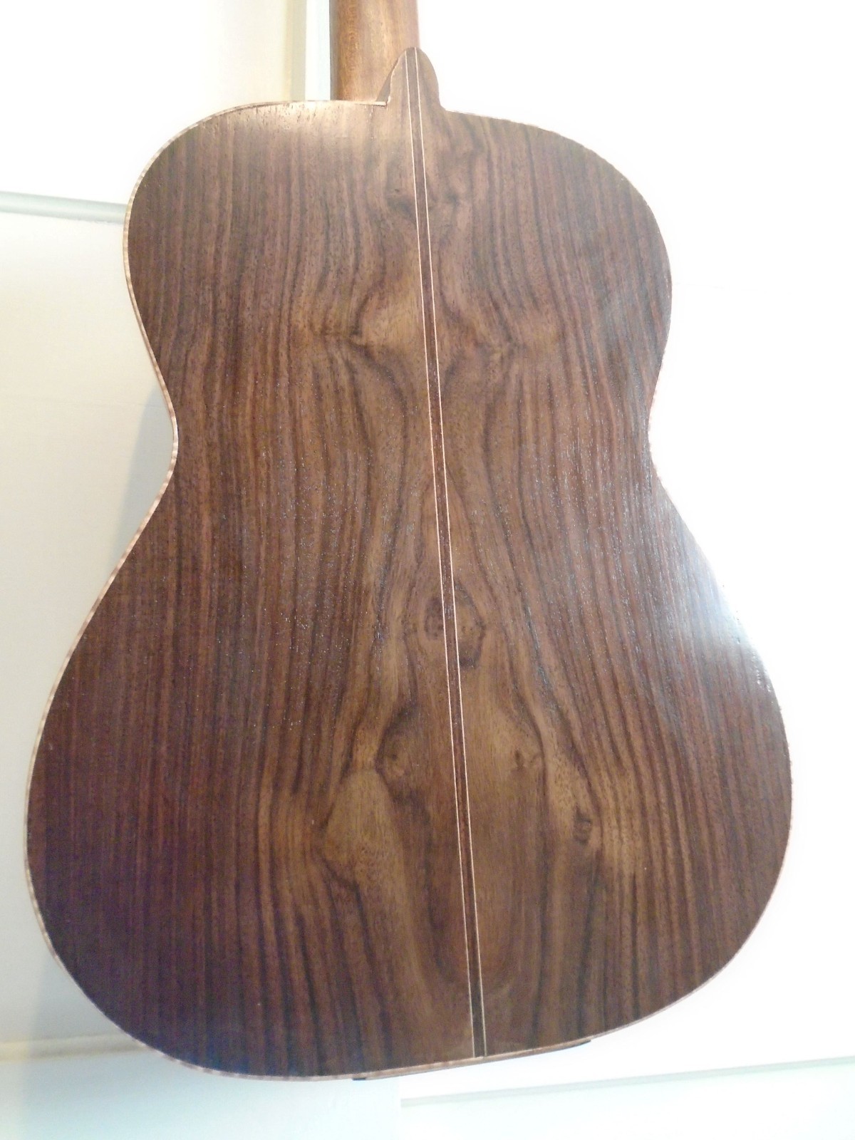 Solid wood, amateur luthier made guitar