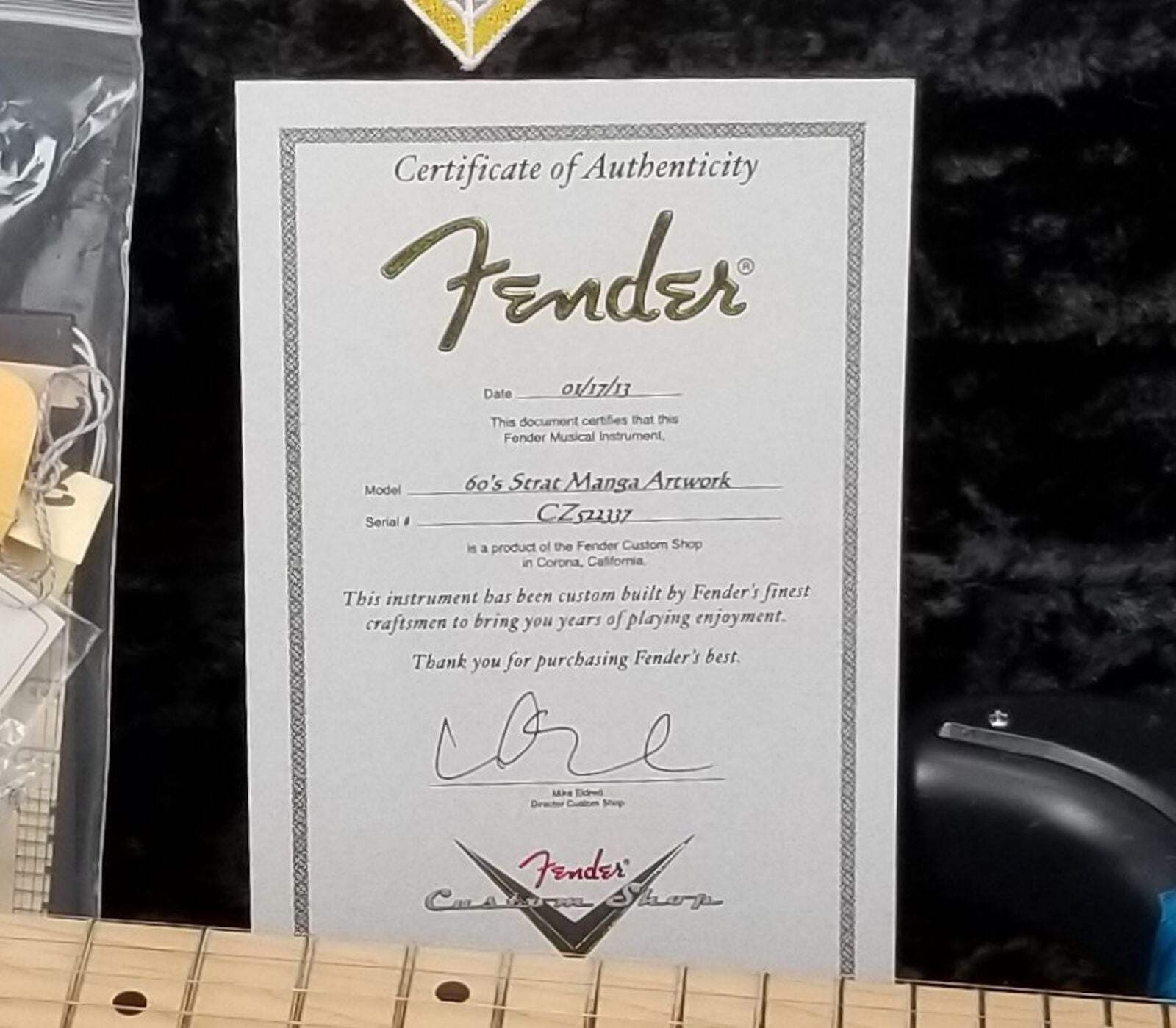2013 Fender Custom Shop ’60s Reissue Stratocaster Hand Painted MANGA By Isami Na