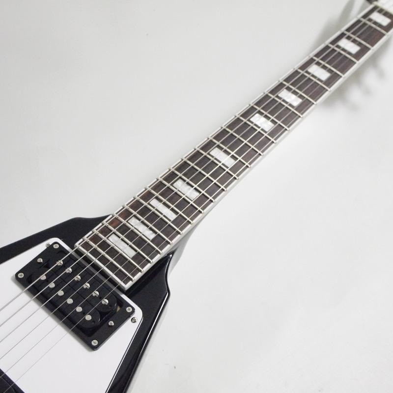 EDWARDS E-FV-LTD Flying V Electric Guitar Black 6 String Mahogany Body GOTOH ESP